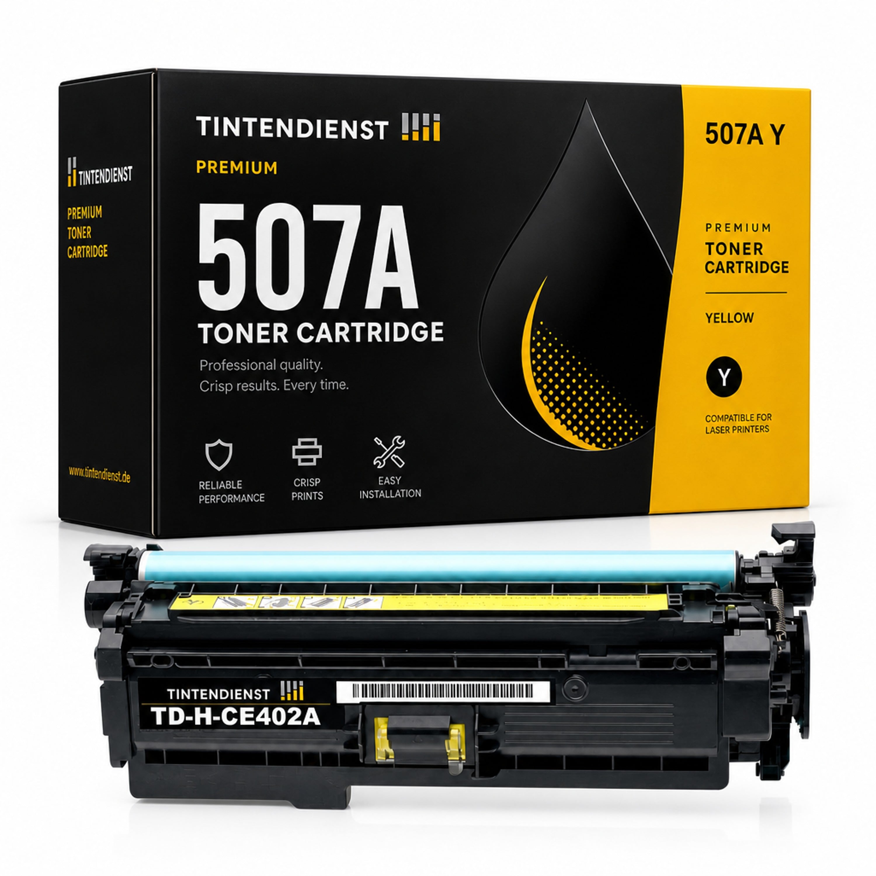 Toner kompatibel zu HP 507A, gelb
