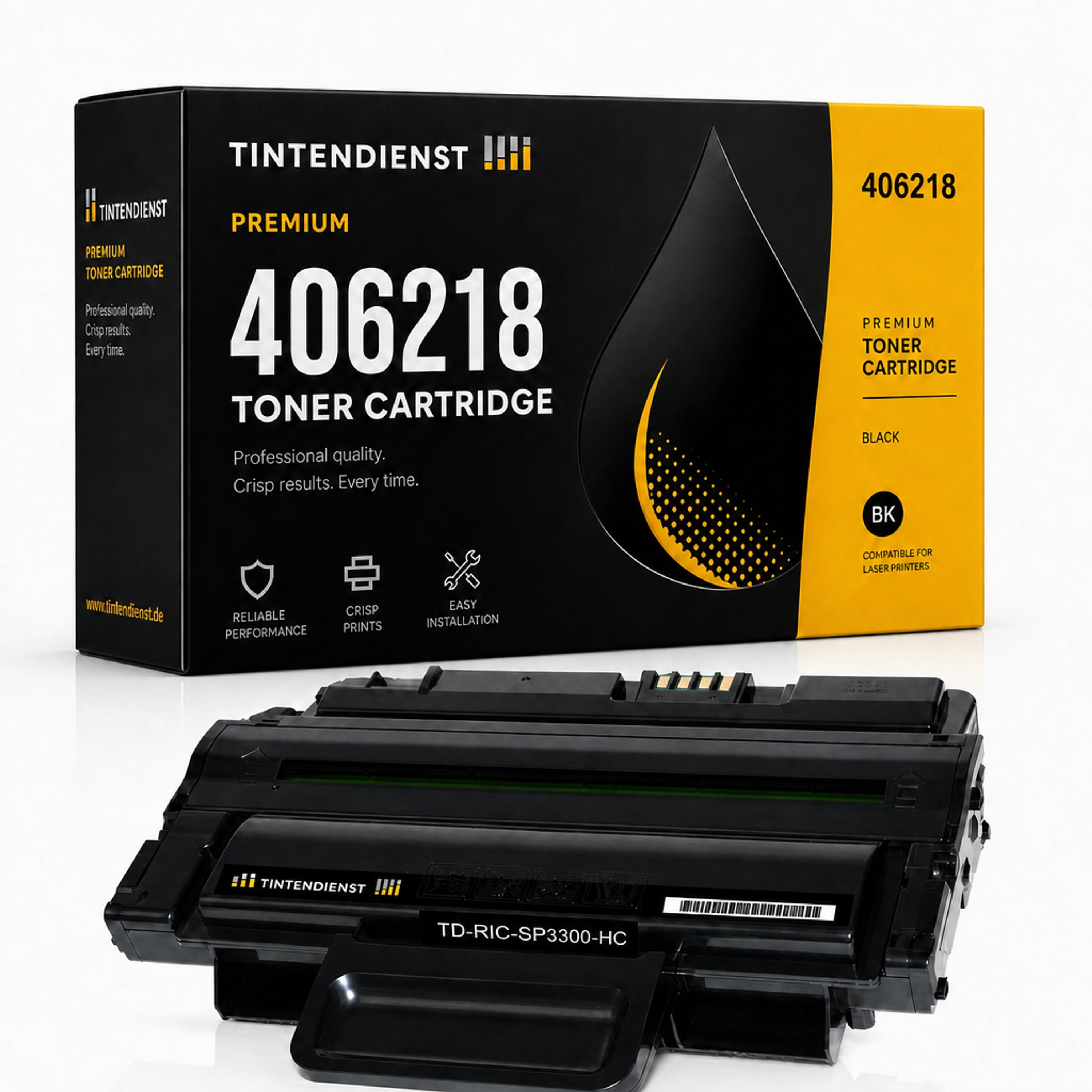 Toner kompatibel zu Ricoh 406218, schwarz