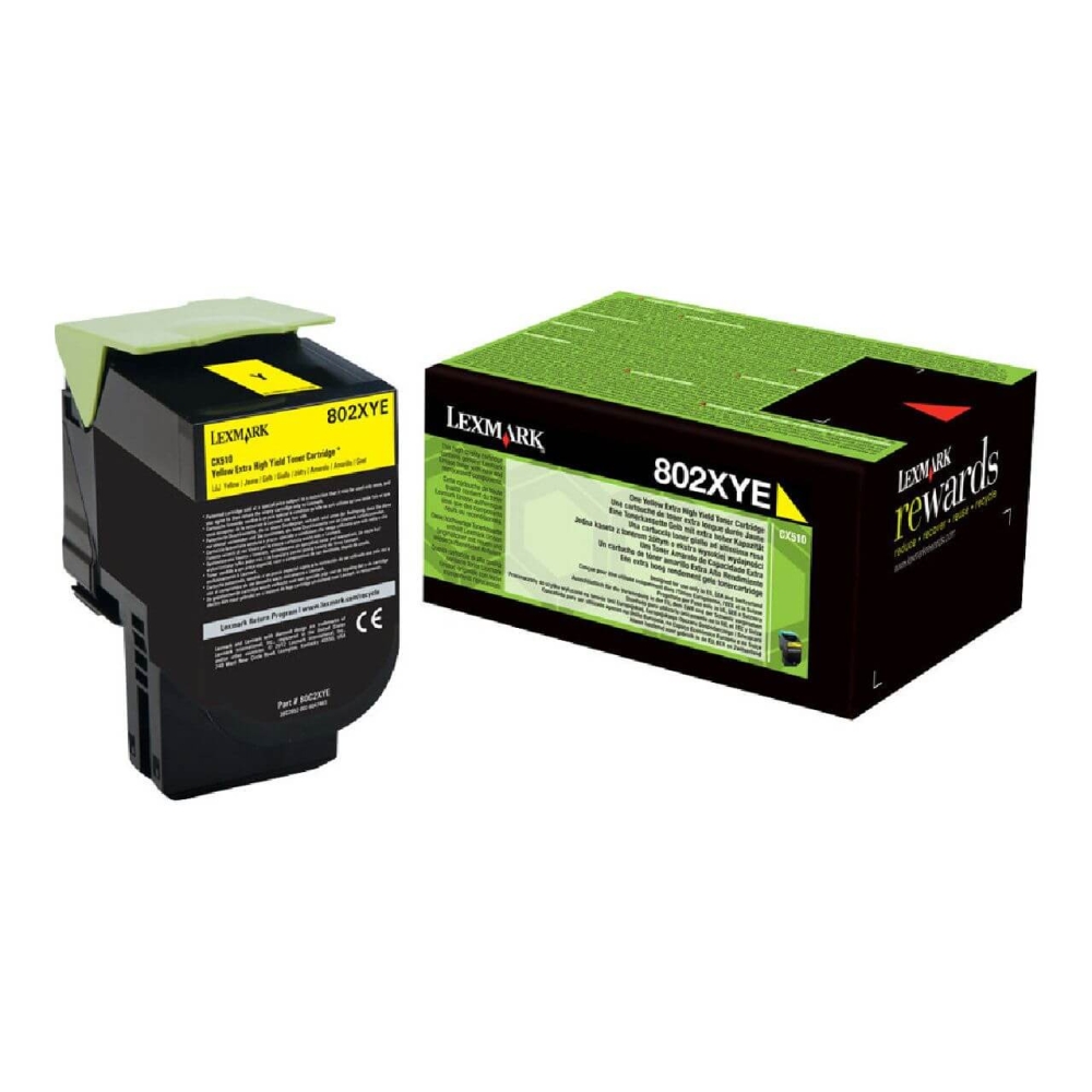 Original Lexmark Toner 80C2XYE/802XY Gelb