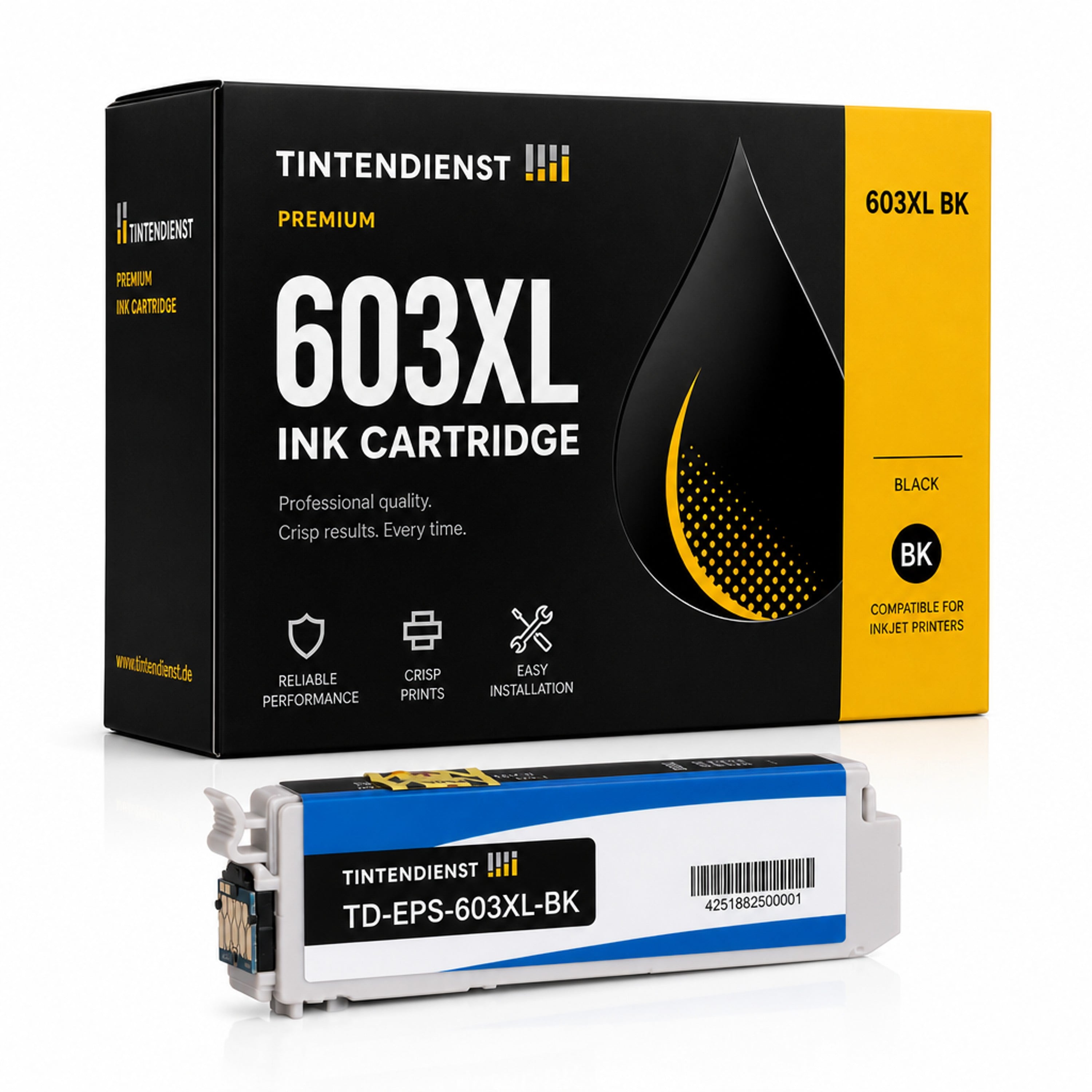Druckerpatrone kompatibel zu Epson 603XL, schwarz