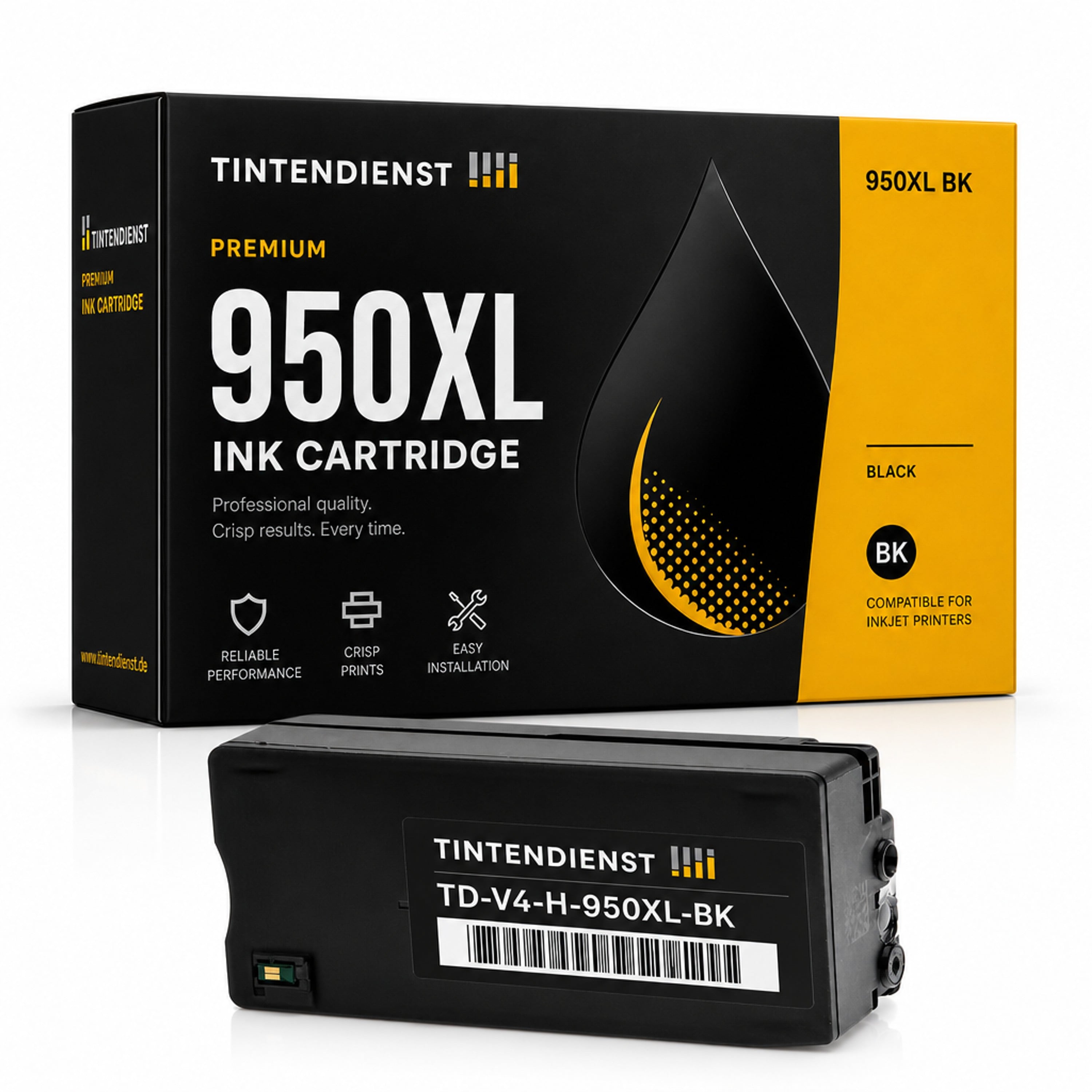 Druckerpatrone kompatibel zu HP 950XL, schwarz