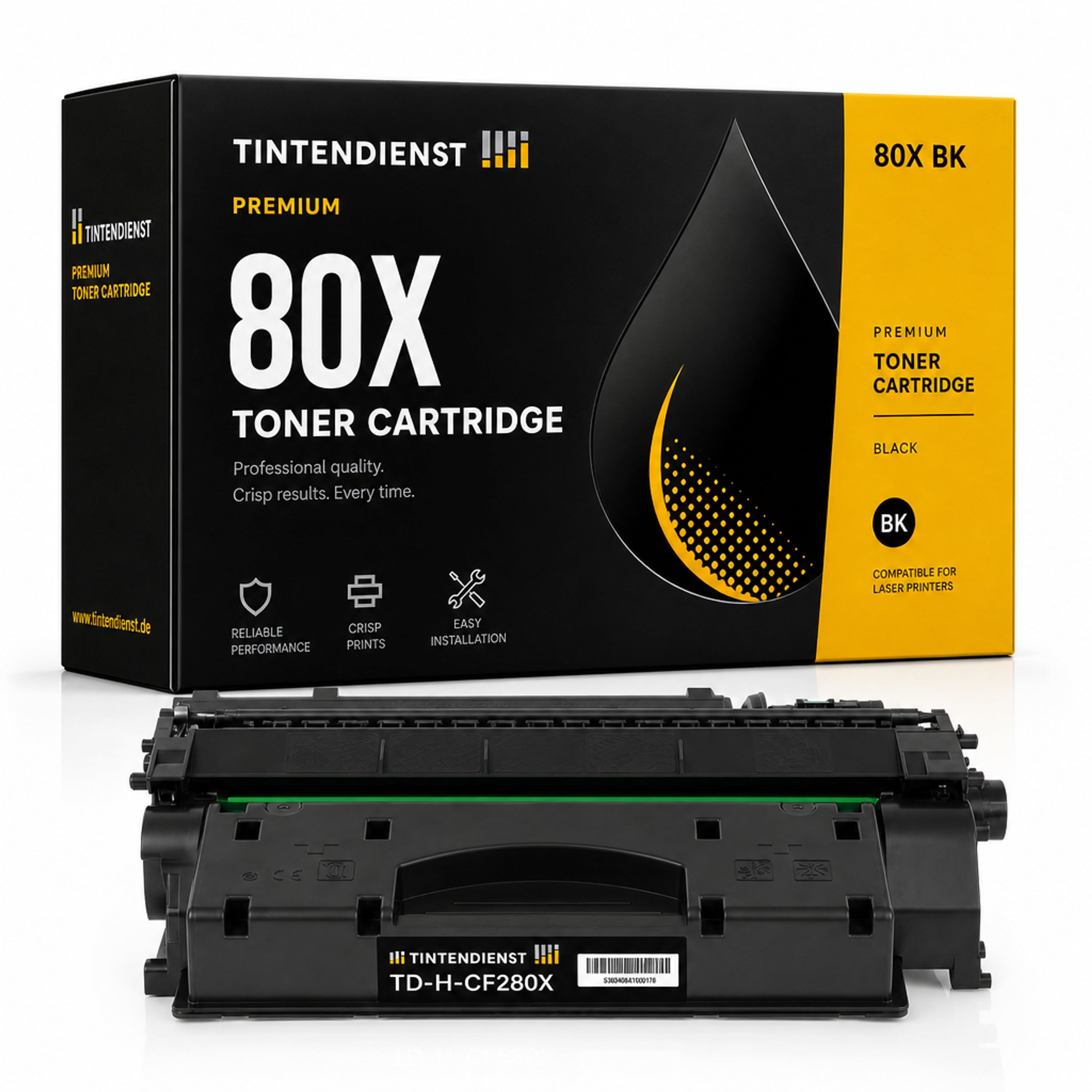 Toner kompatibel zu HP 80X, schwarz