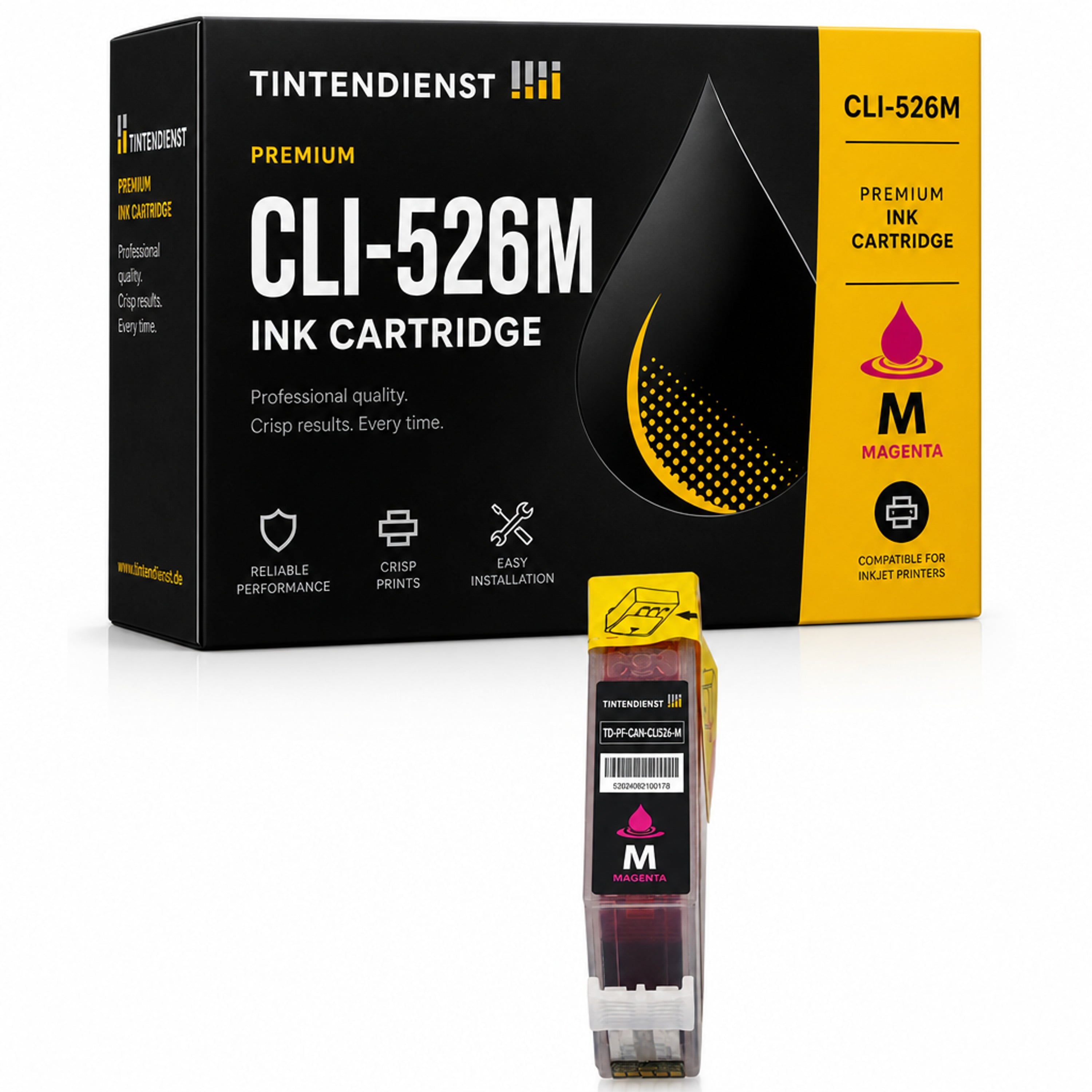 Druckerpatrone kompatibel zu Canon CLI-526M, magenta