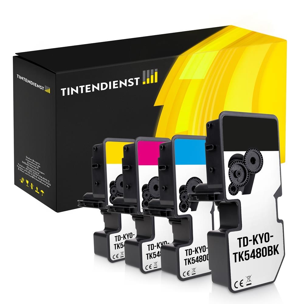 Tintendienst Set 4 Toner Kyocera TK5480 1xbk 1xcmy