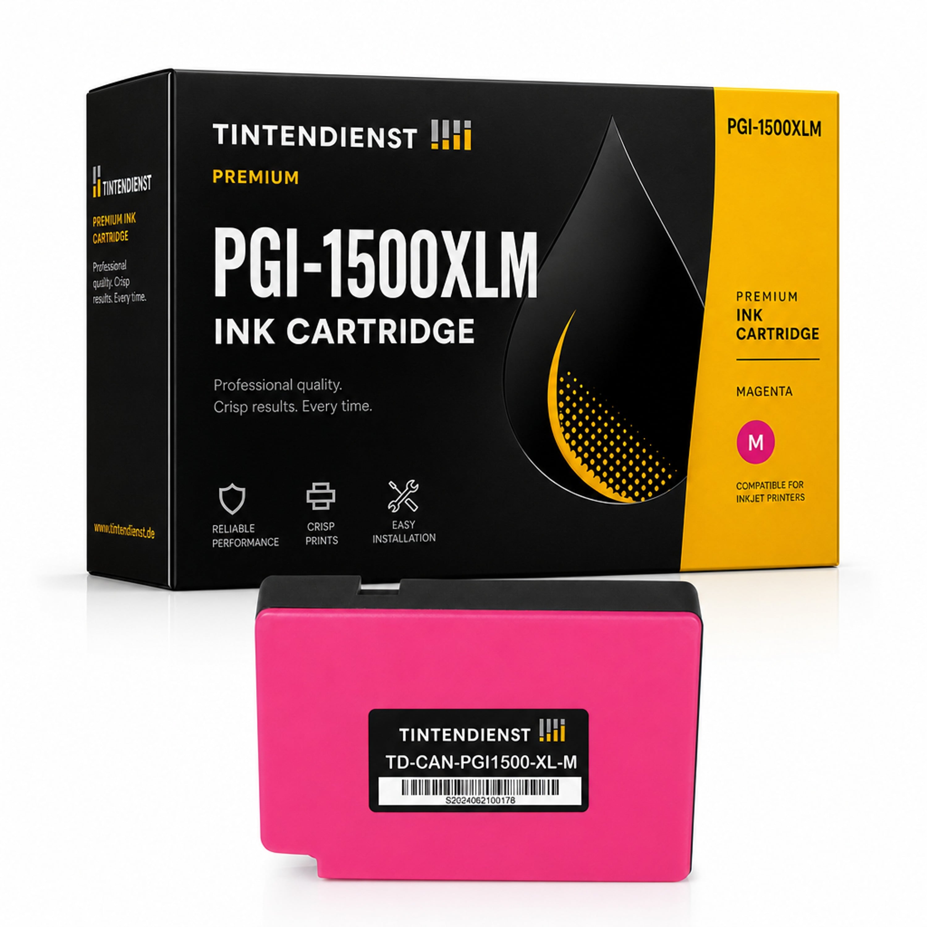 Druckerpatrone kompatibel zu Canon PGI-1500XLM, magenta