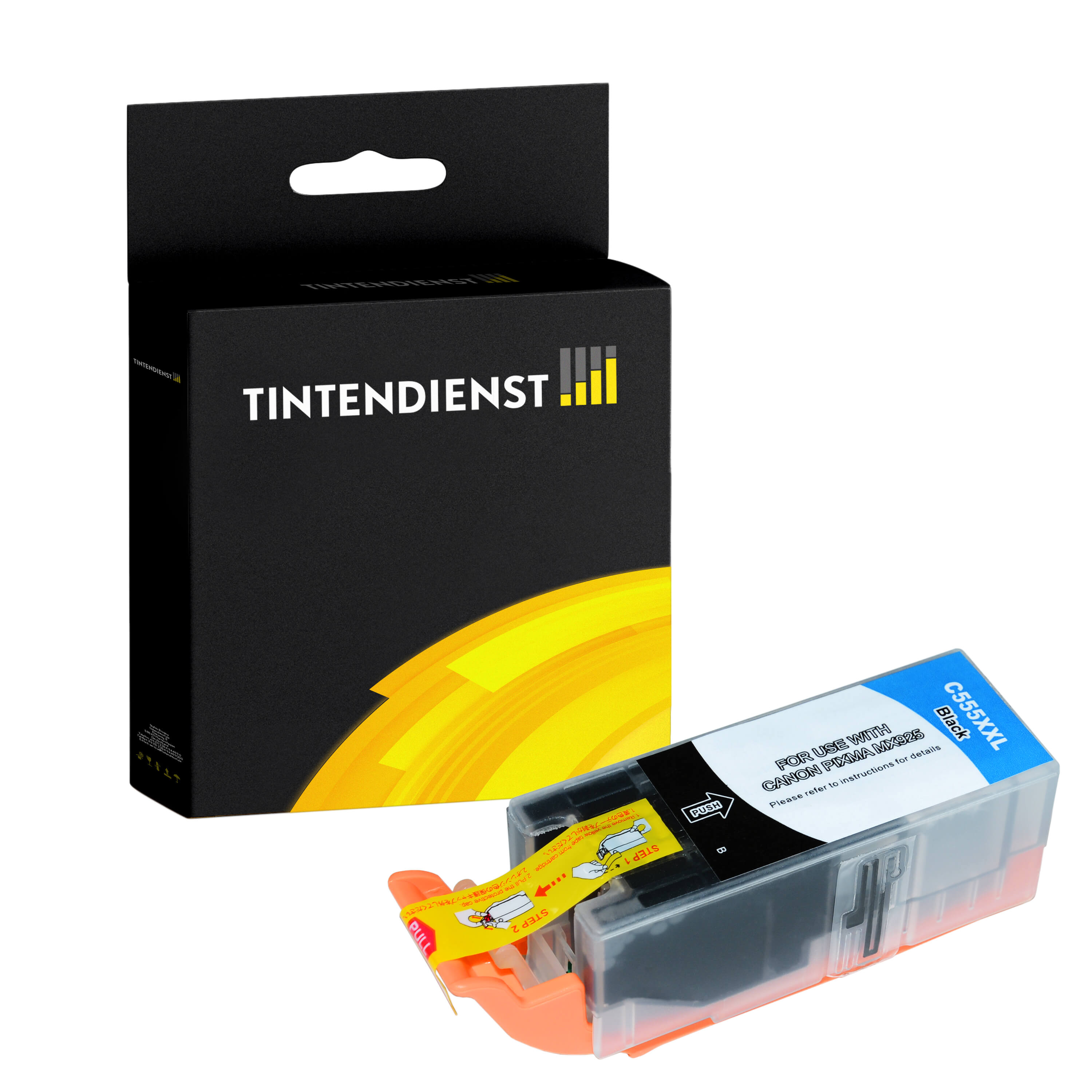 Tintendienst kompatibel für Canon Tintenpatrone 8049B001 / PGI-555PGBKXXL Schwarz [XXL Füllmenge]