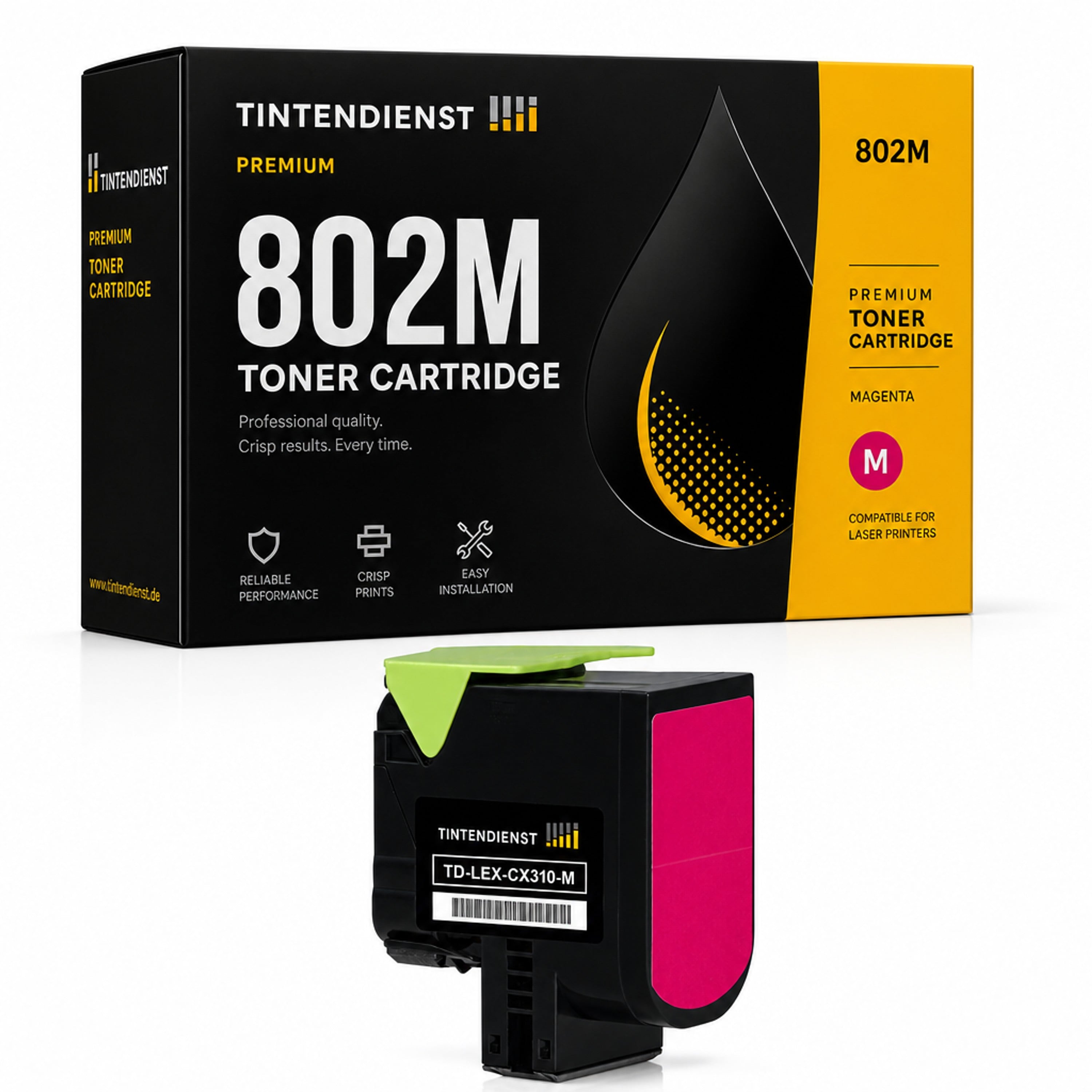 Toner kompatibel zu Lexmark 802M, magenta