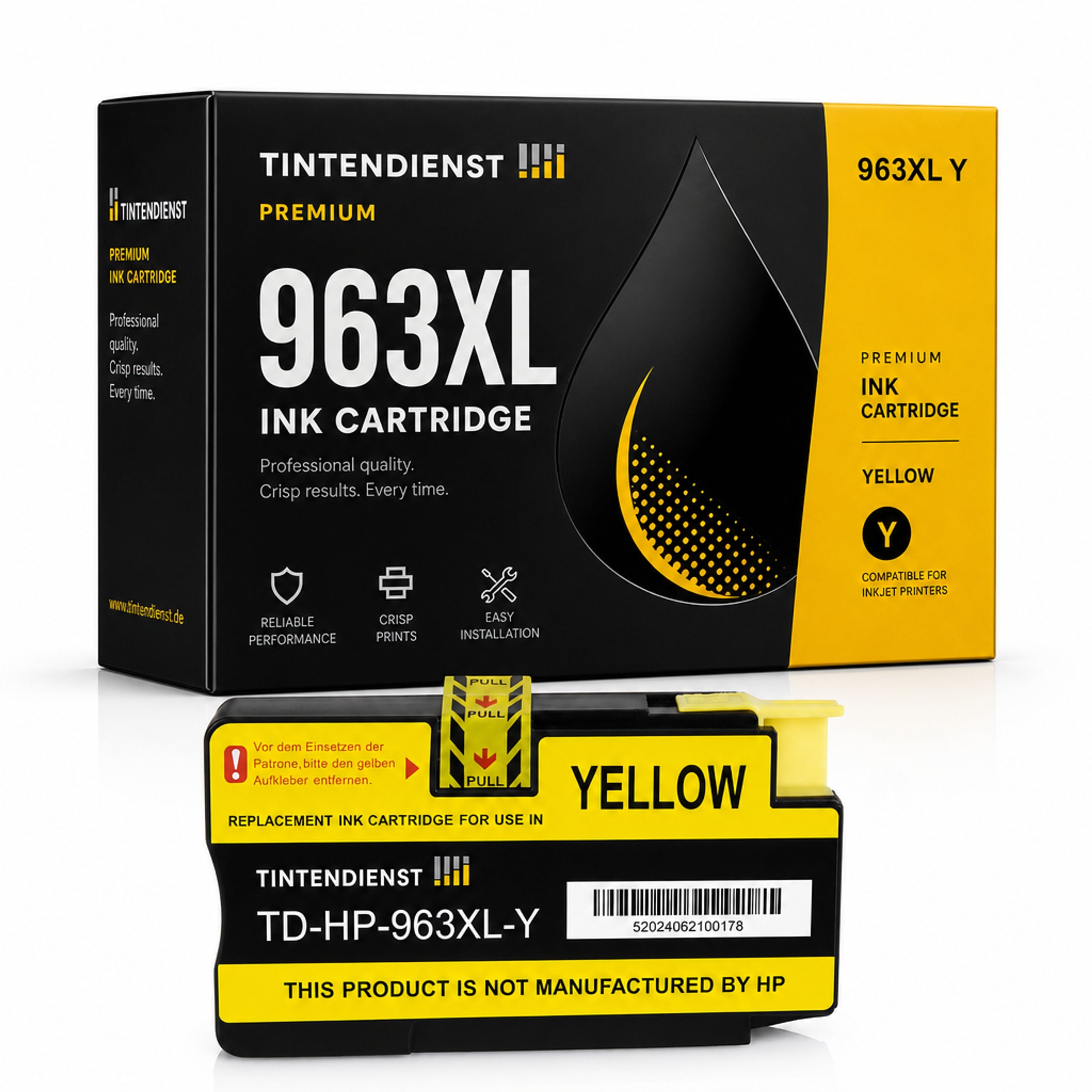 Druckerpatrone kompatibel zu HP 963XL, gelb