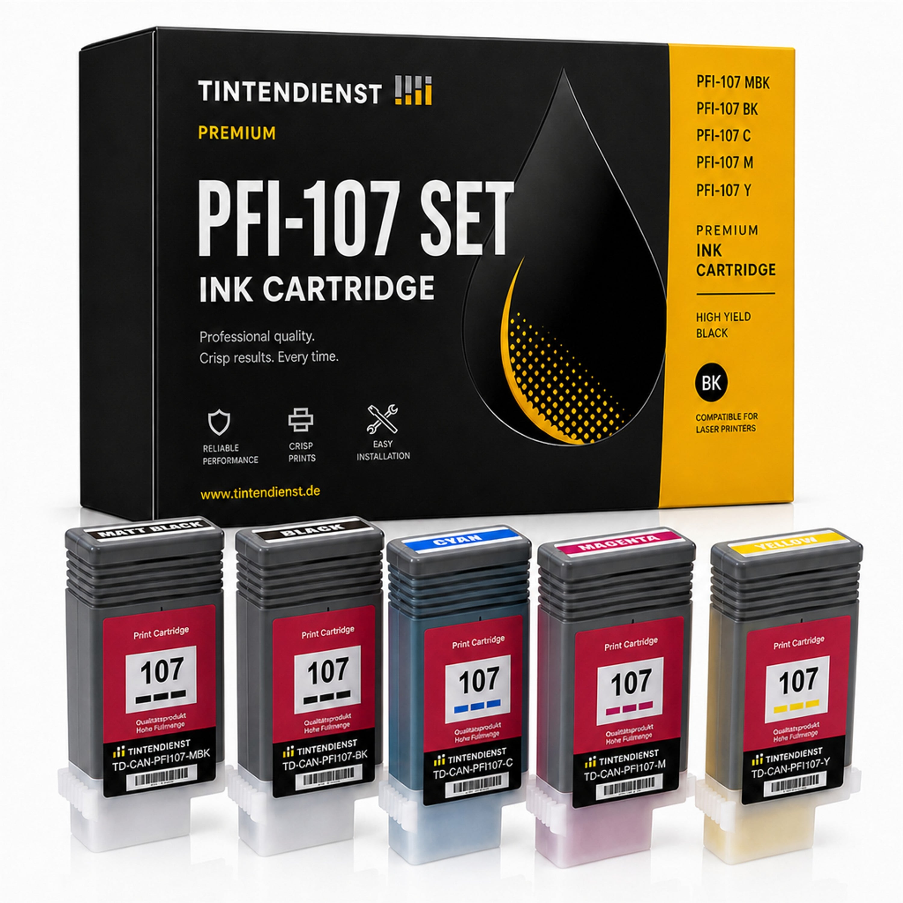 Set kompatibel zu Canon 6704B001, 5 Patronen