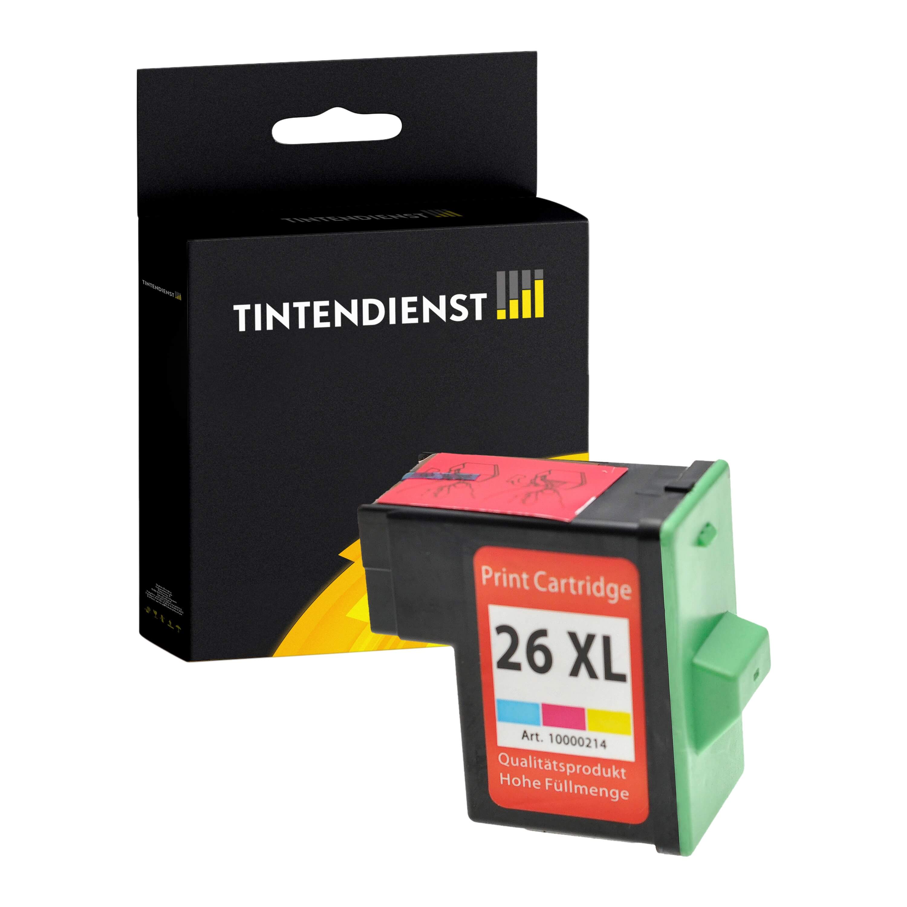 Lexmark 26 Druckerpatrone (10N0026E) mehrfarbig – Tintendienst kompatibel