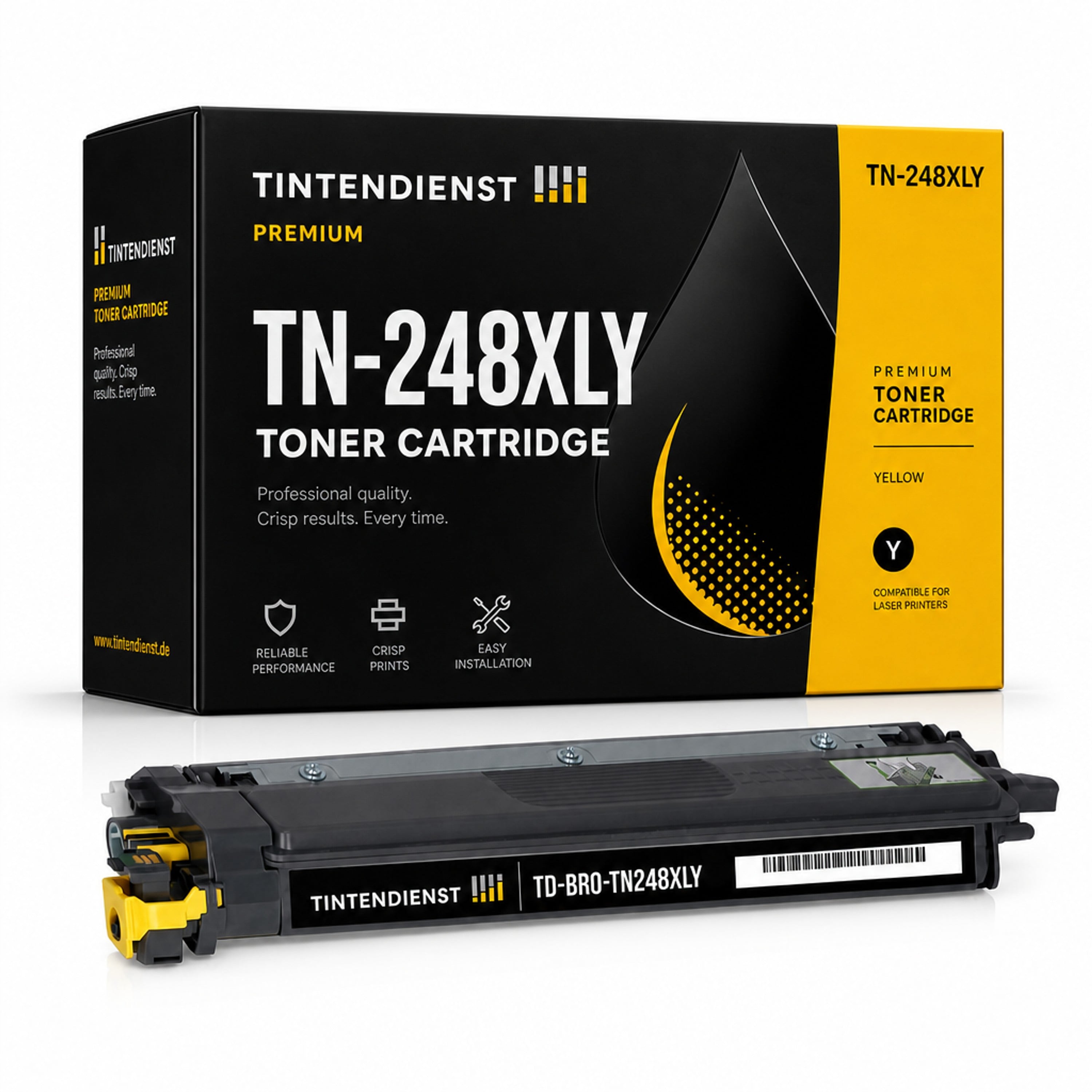 Toner kompatibel zu Brother TN-248XLY, gelb