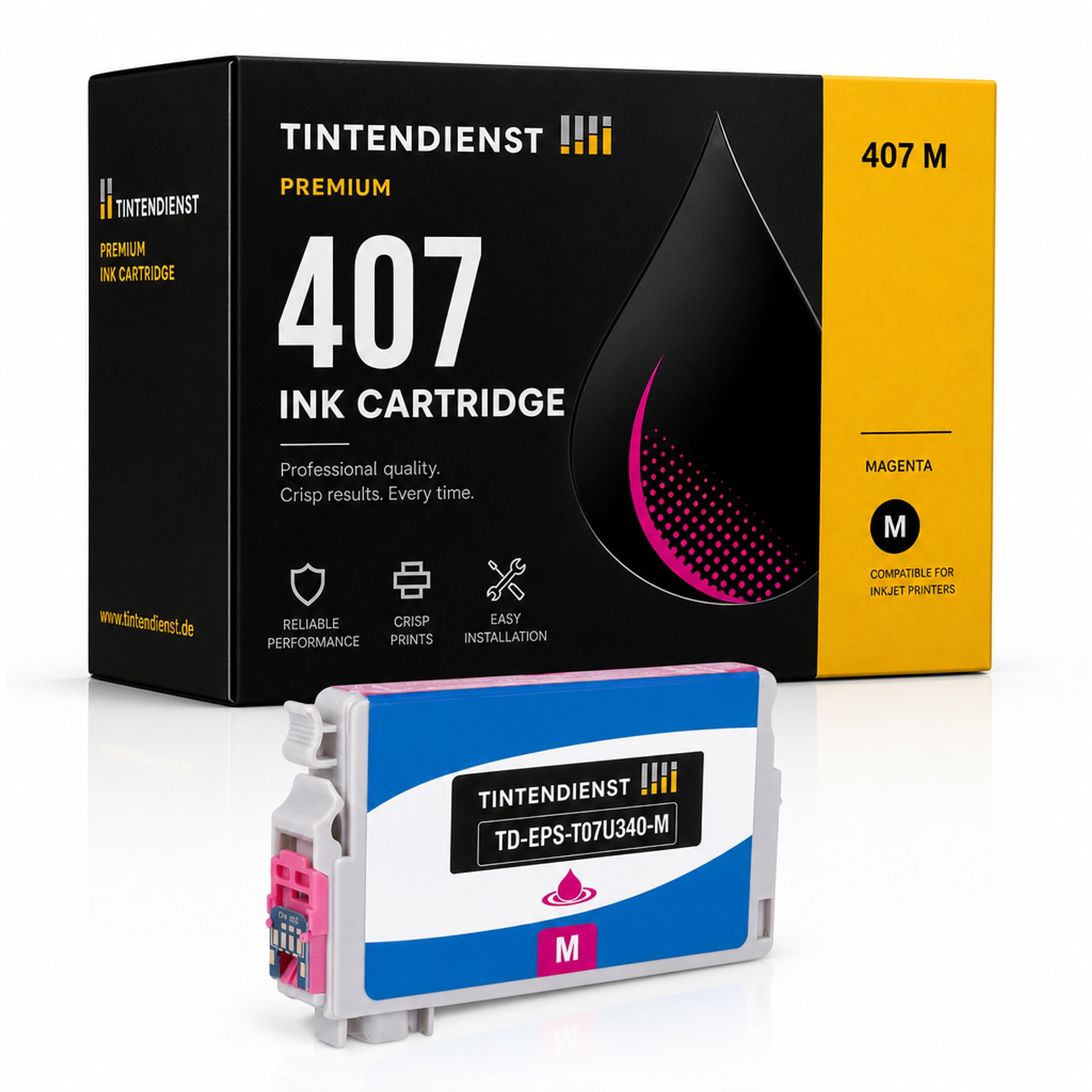 Druckerpatrone kompatibel zu Epson 407, magenta