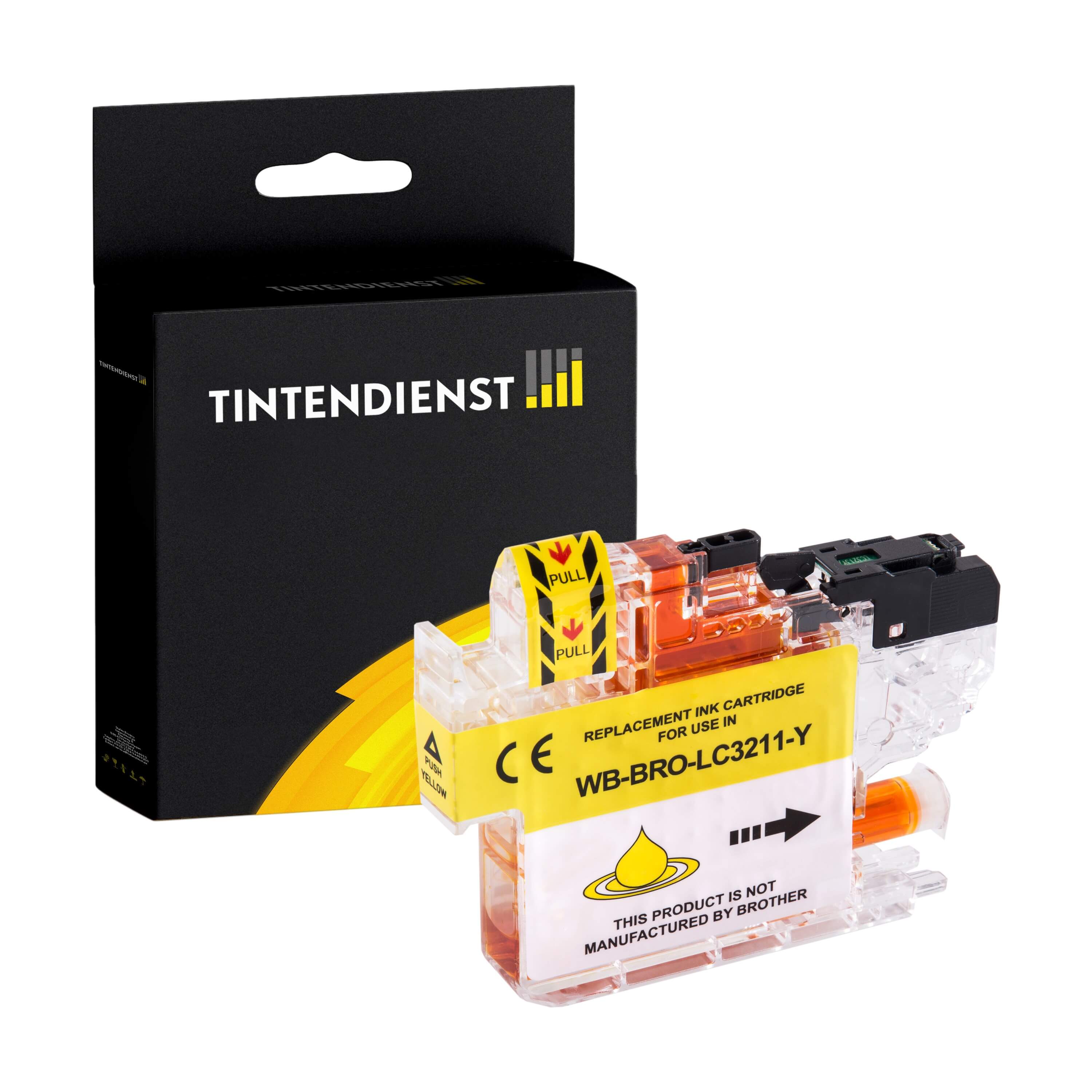 Tintendienst kompatibel für Brother Tintenpatrone LC-3211Y Gelb