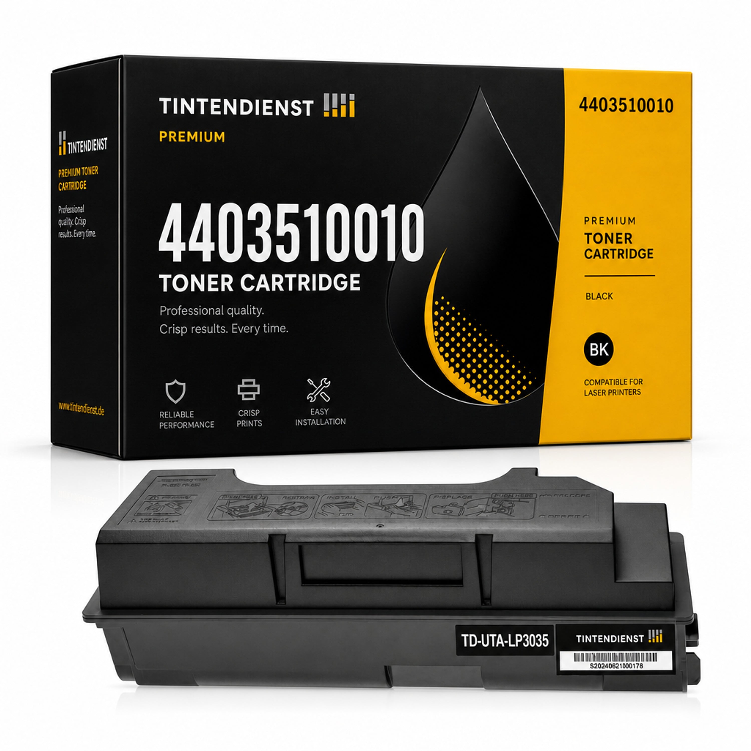 Toner kompatibel zu Utax 4403510010, schwarz