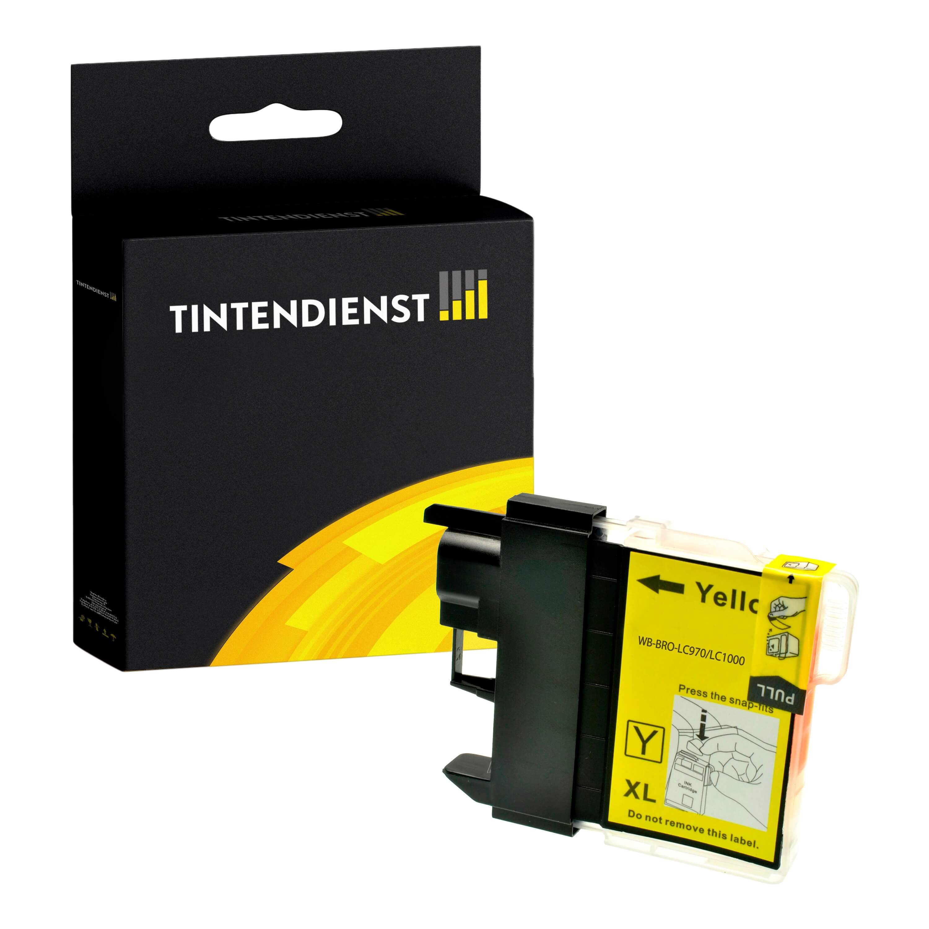 Tintendienst kompatibel für Brother Tintenpatrone LC-1000Y Gelb