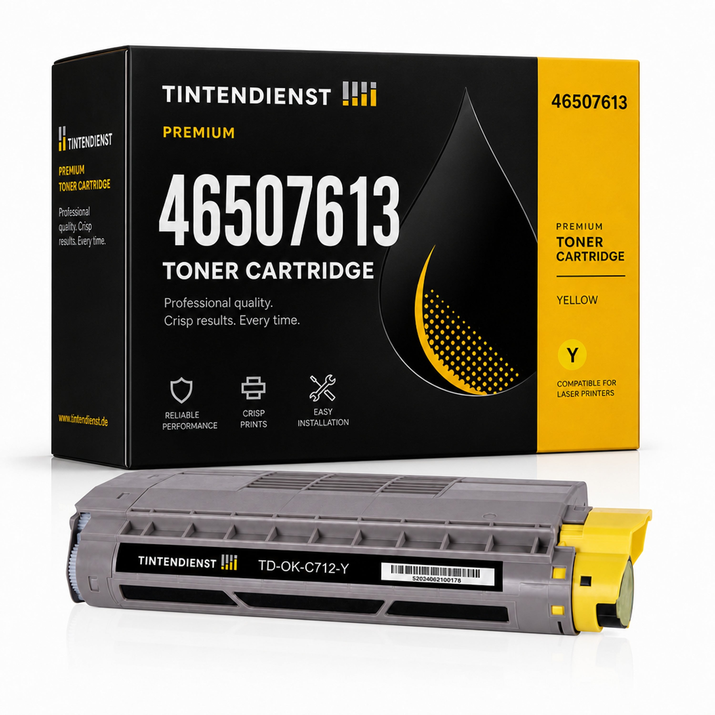 Toner kompatibel zu OKI 46507613, gelb
