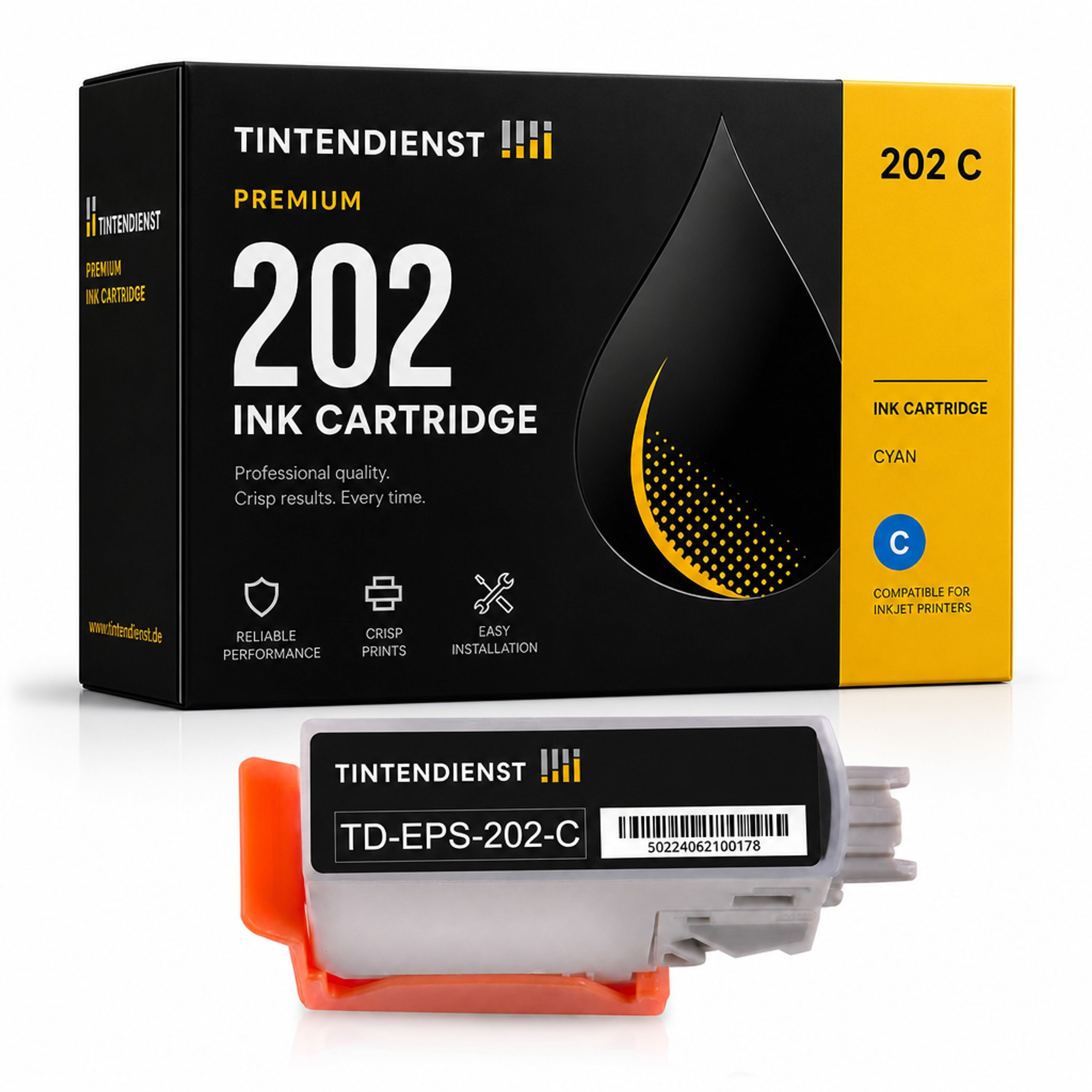 Druckerpatrone kompatibel zu Epson 202, cyan