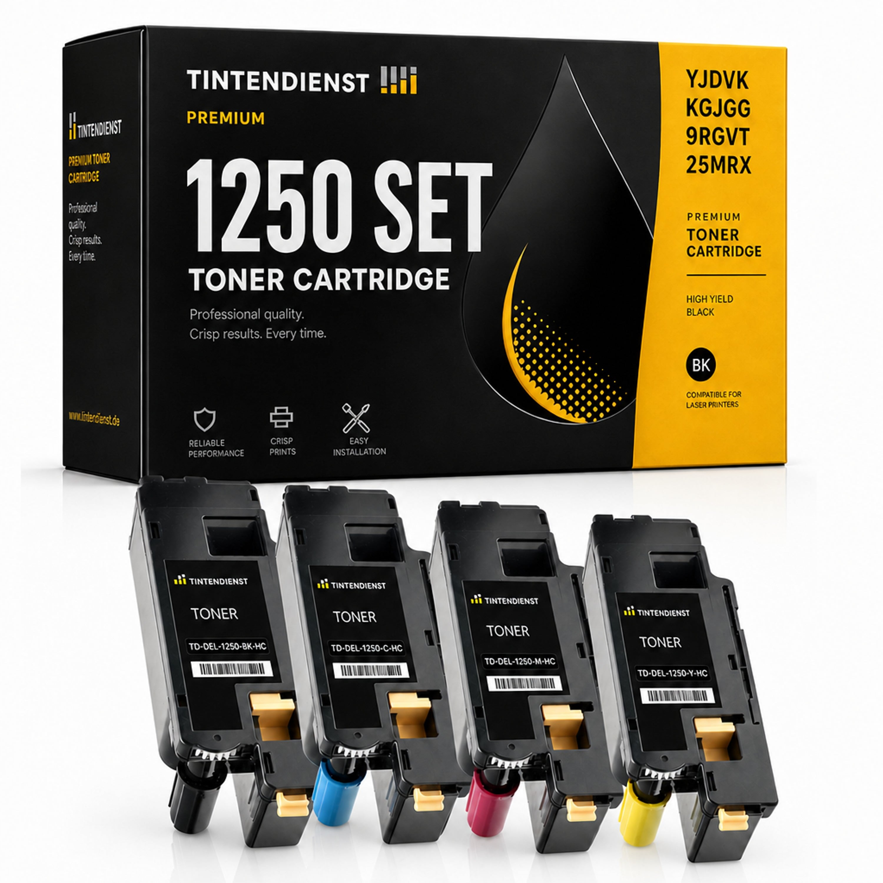 Set kompatibel zu Dell 593-11016, 4 Toner