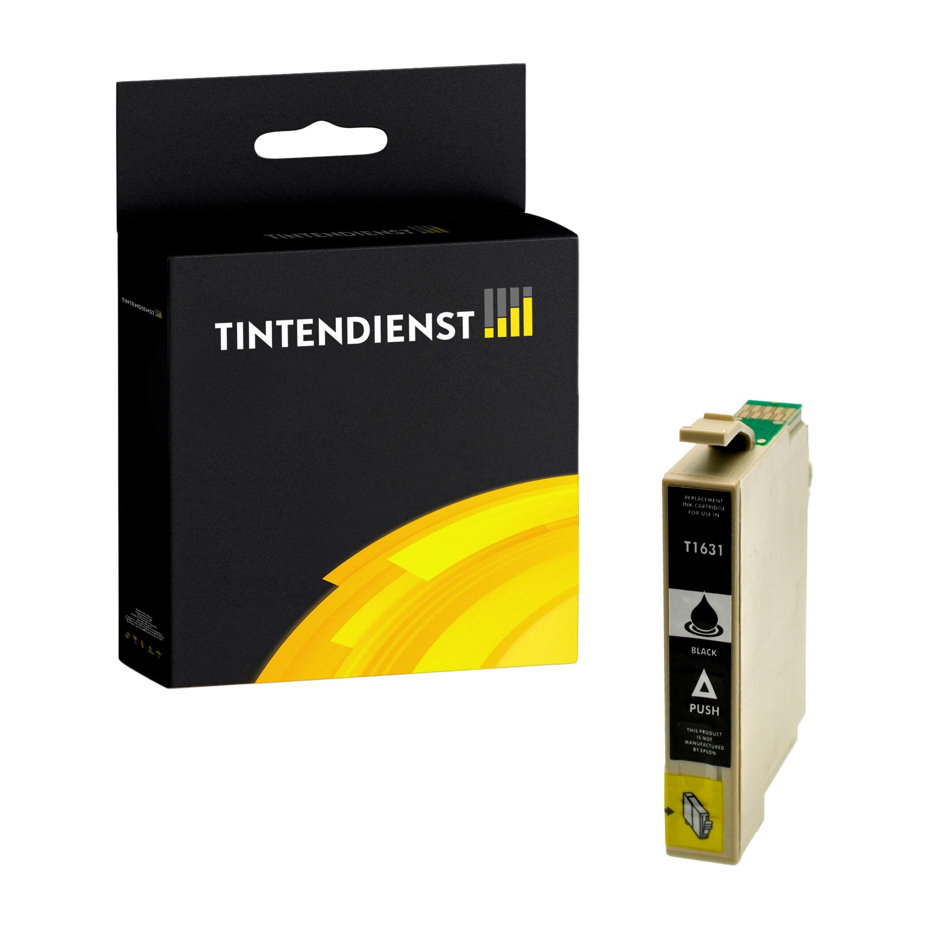 Tintendienst kompatibel für Epson Tintenpatrone C13T16314010 / 16XL Schwarz [XL Füllmenge]