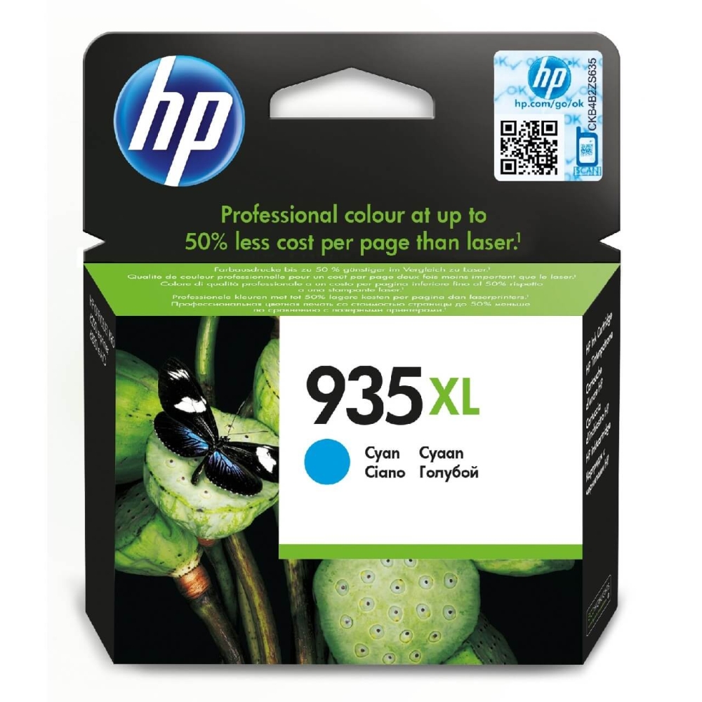 Original HP Tintenpatrone C2P24AE / 935XL Cyan [XL Füllmenge]
