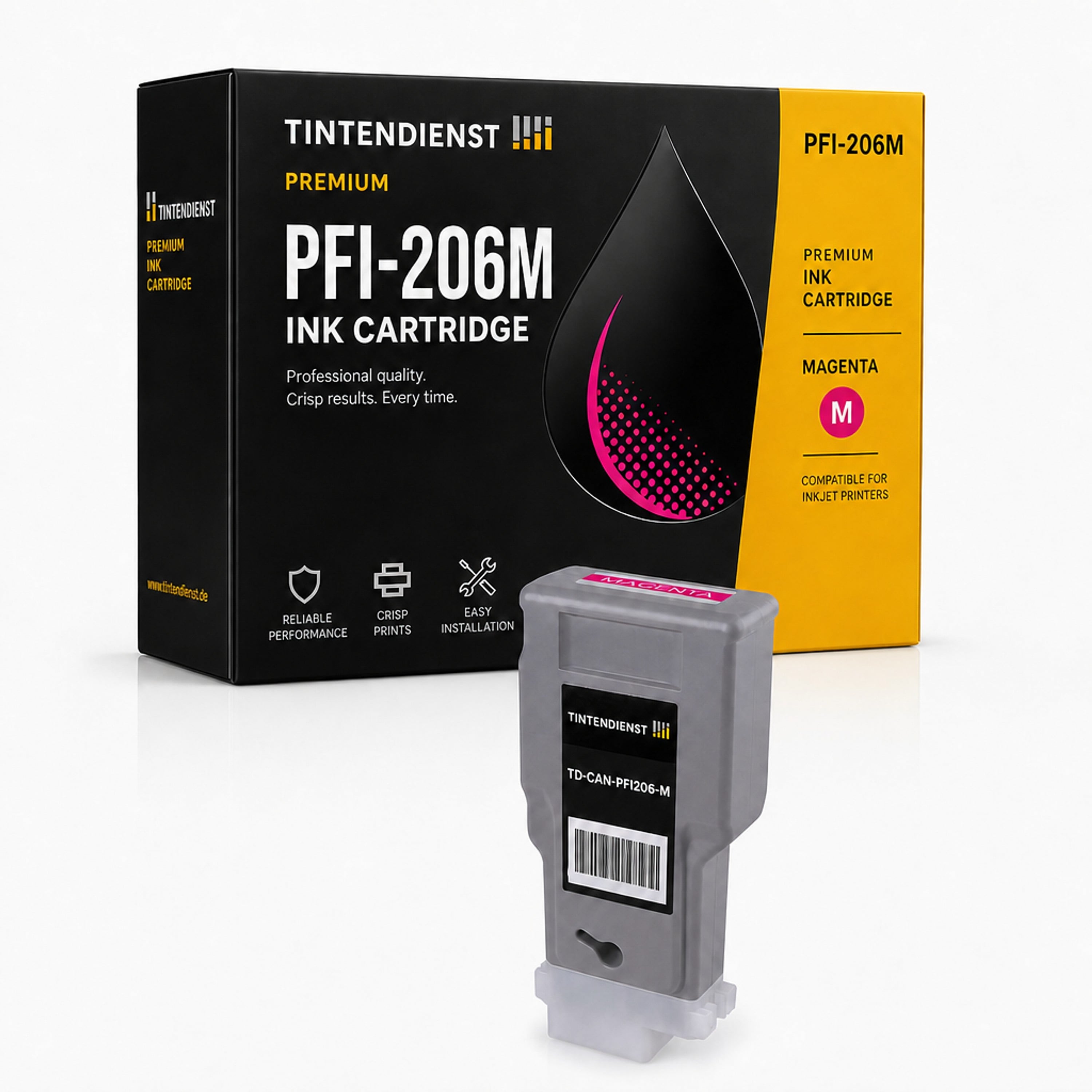 Druckerpatrone kompatibel zu Canon PFI-206M, magenta