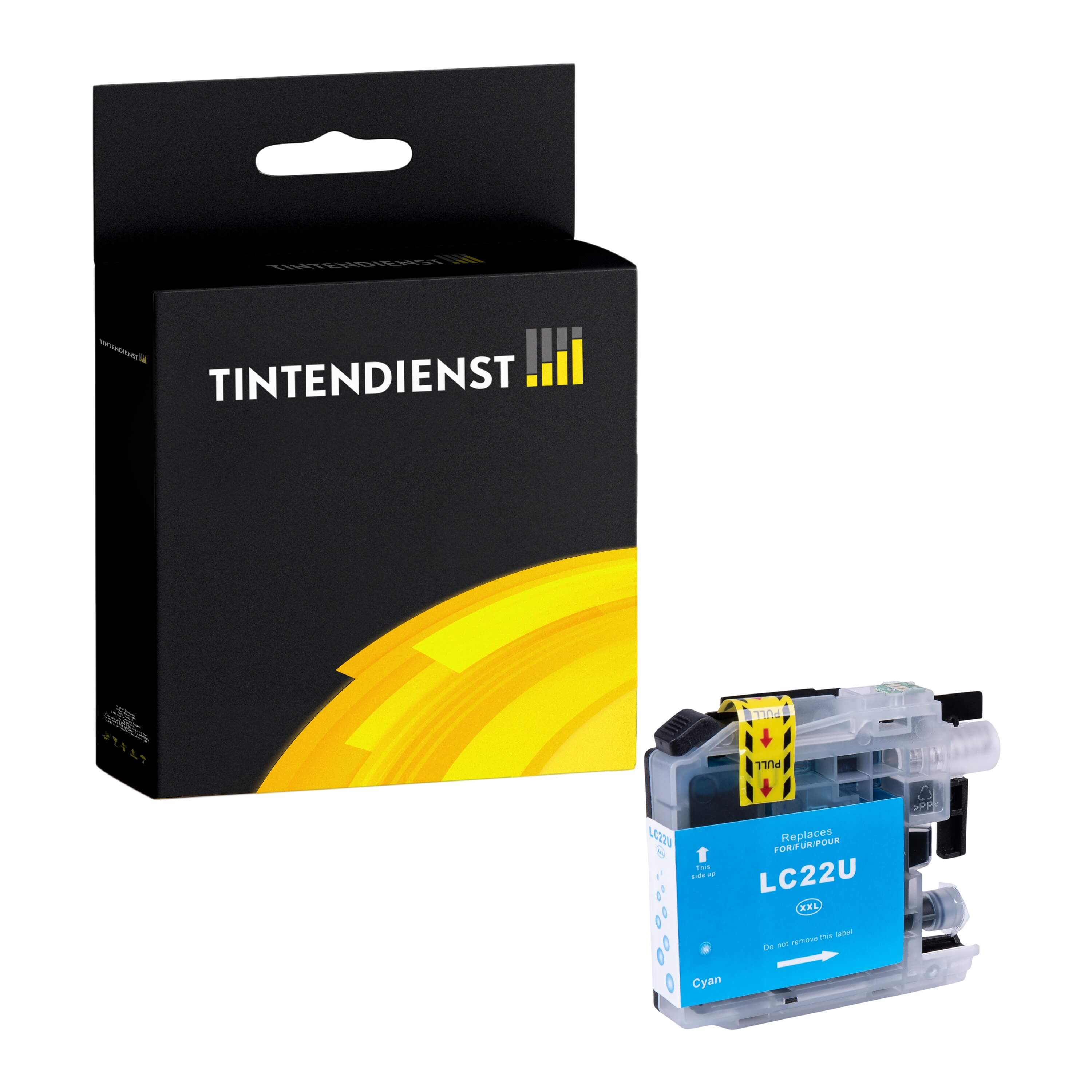 Tintendienst kompatibel für Brother Tintenpatrone LC-22UC Cyan