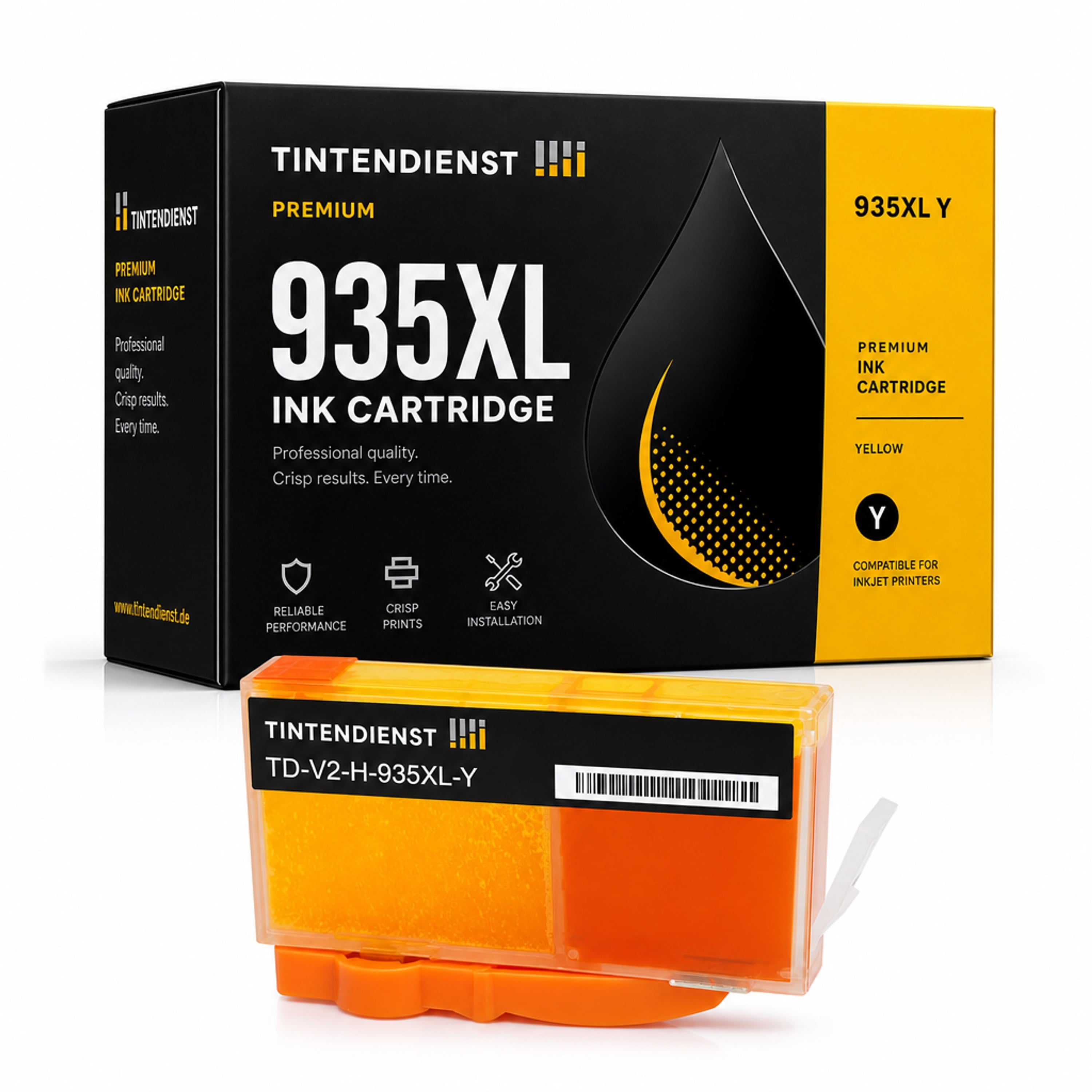 Druckerpatrone kompatibel zu HP 935XL, gelb
