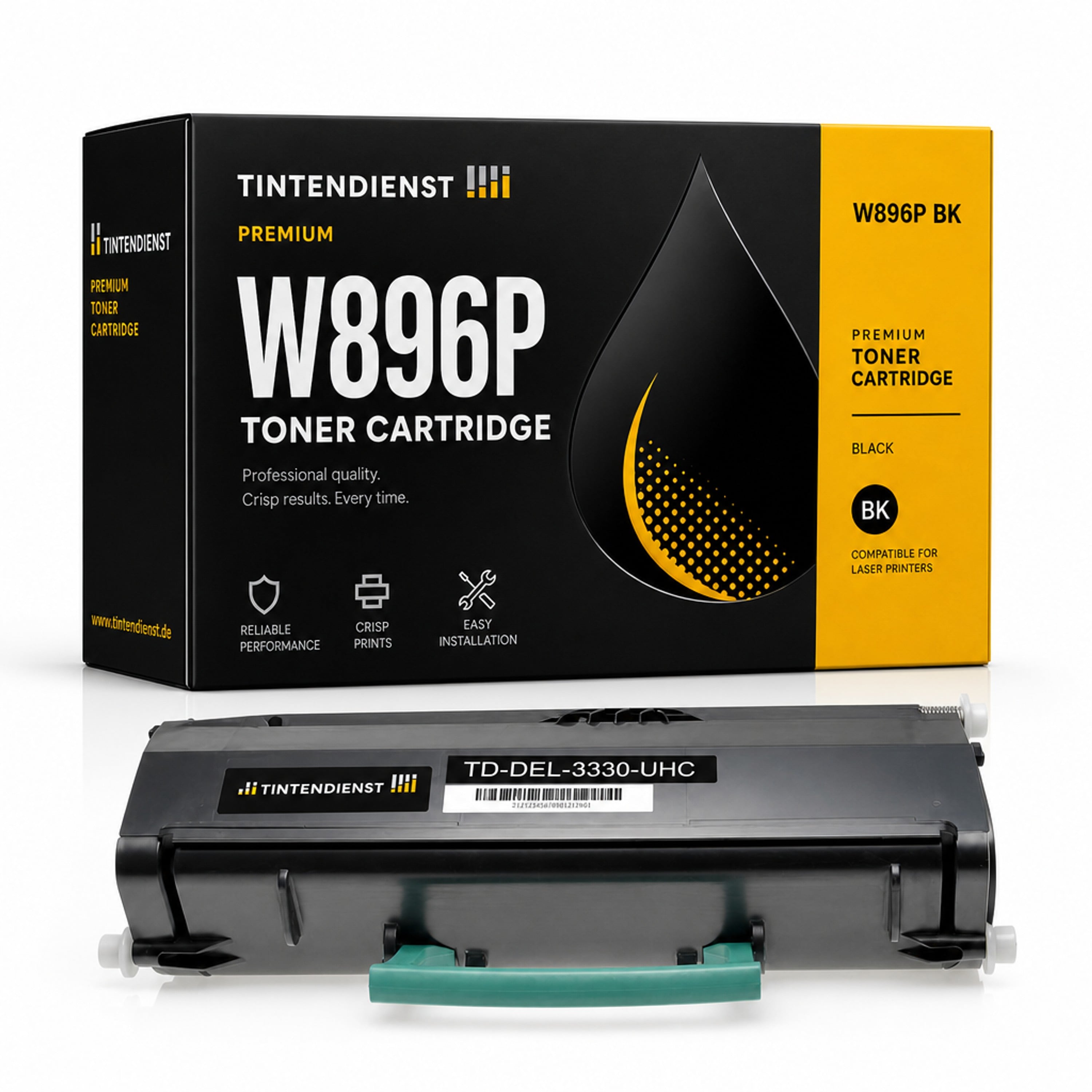 Toner kompatibel zu Dell W896P, schwarz