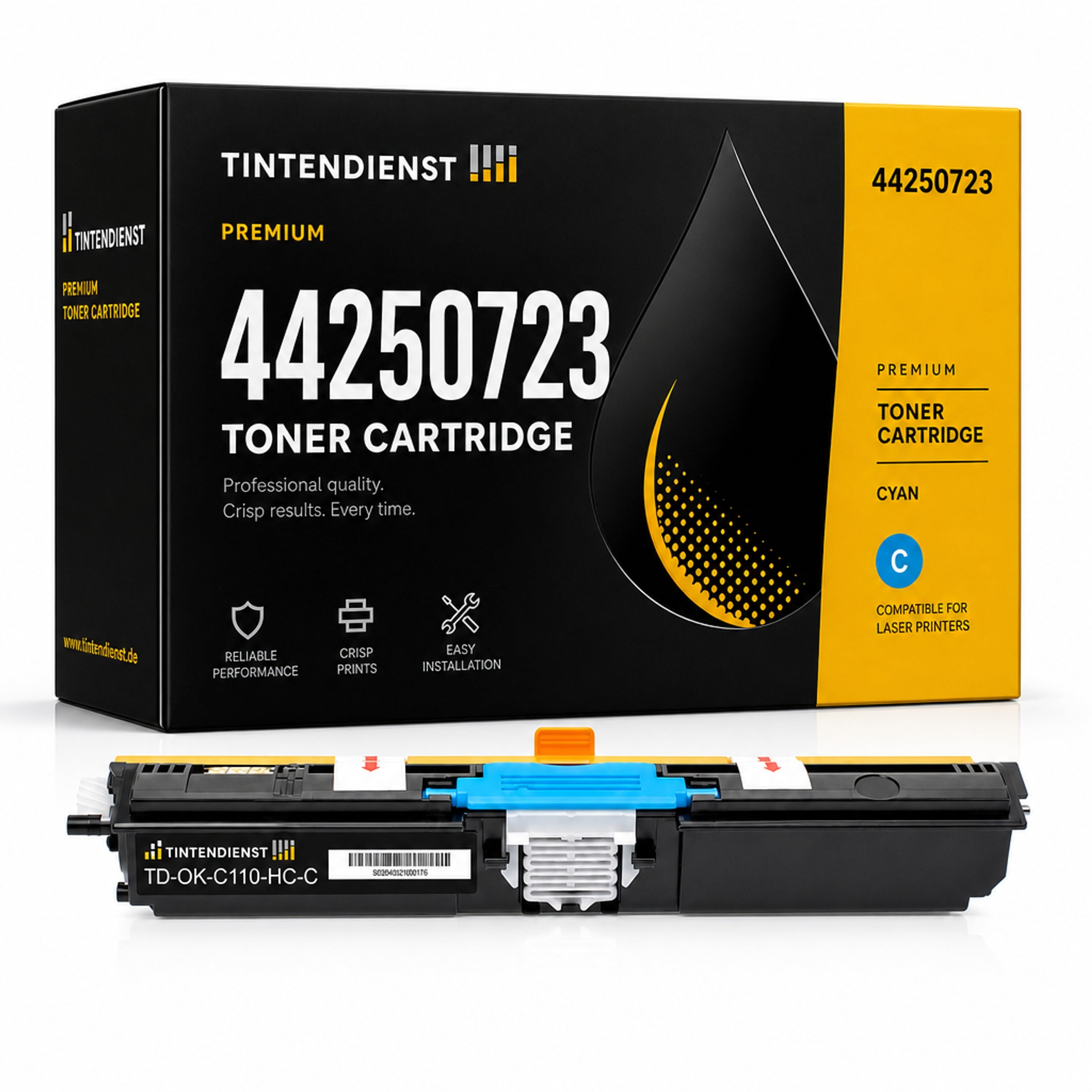 Toner kompatibel zu OKI 44250723, cyan