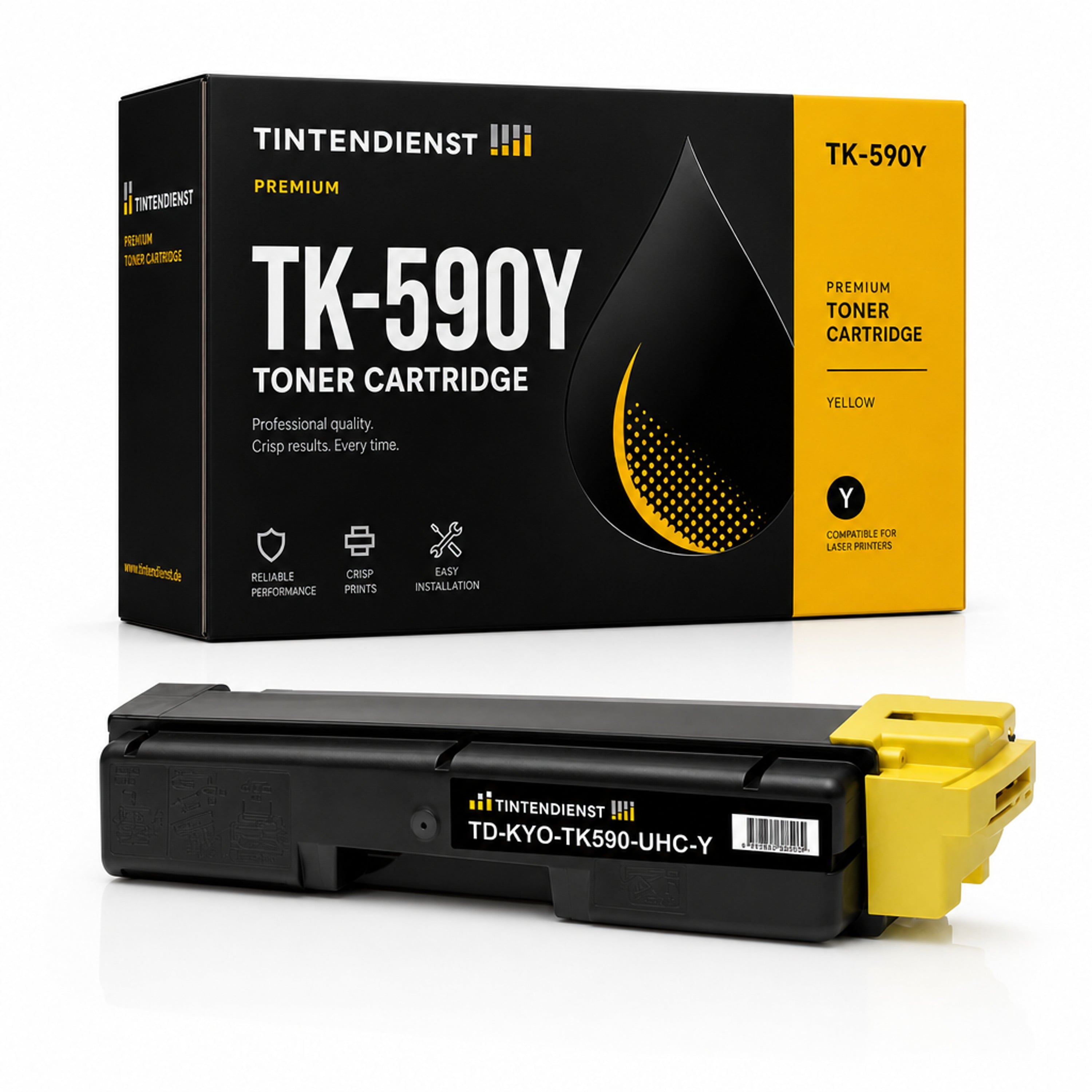 Toner kompatibel zu Kyocera TK-590Y XXL, gelb