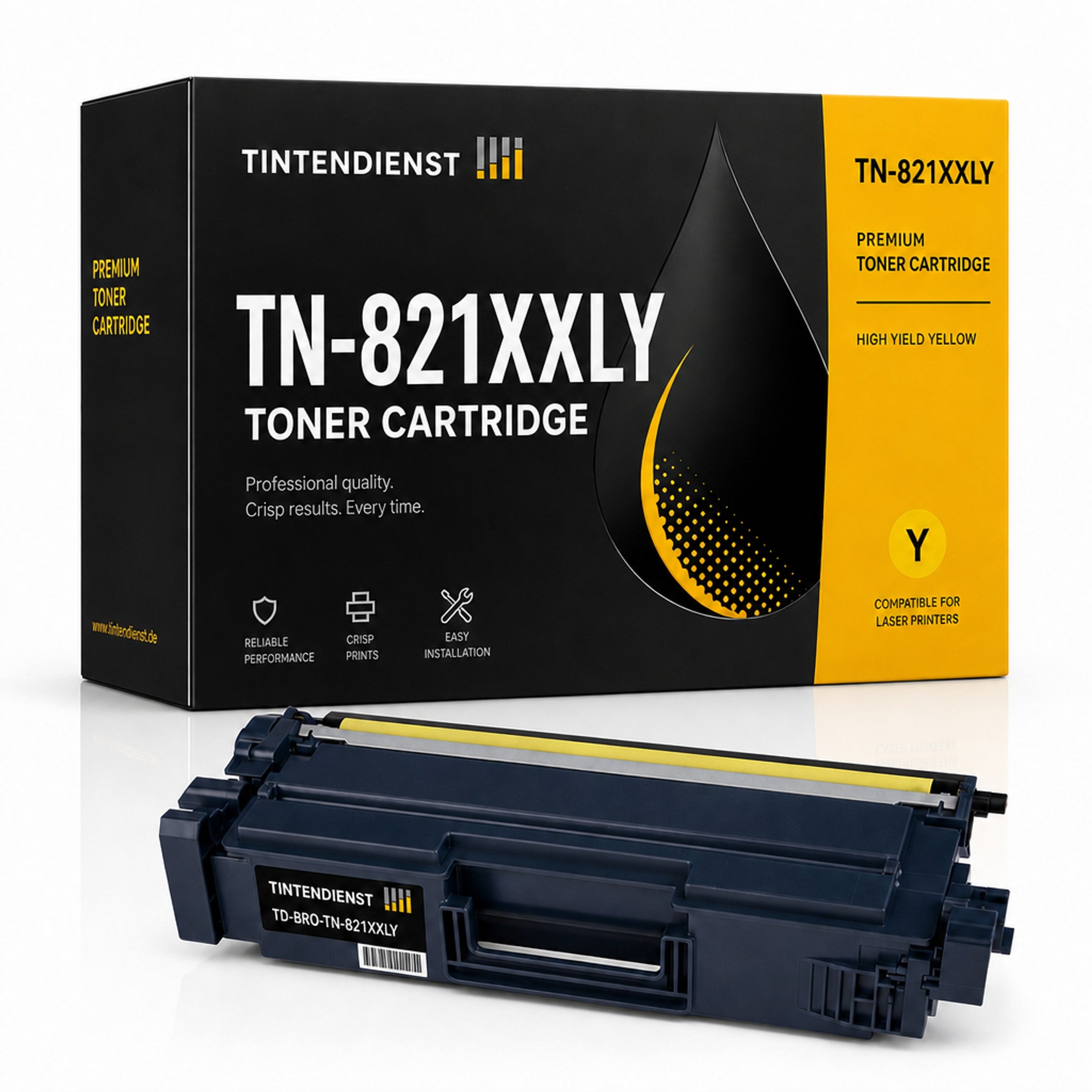 Toner kompatibel zu Brother TN-821XXLY, gelb