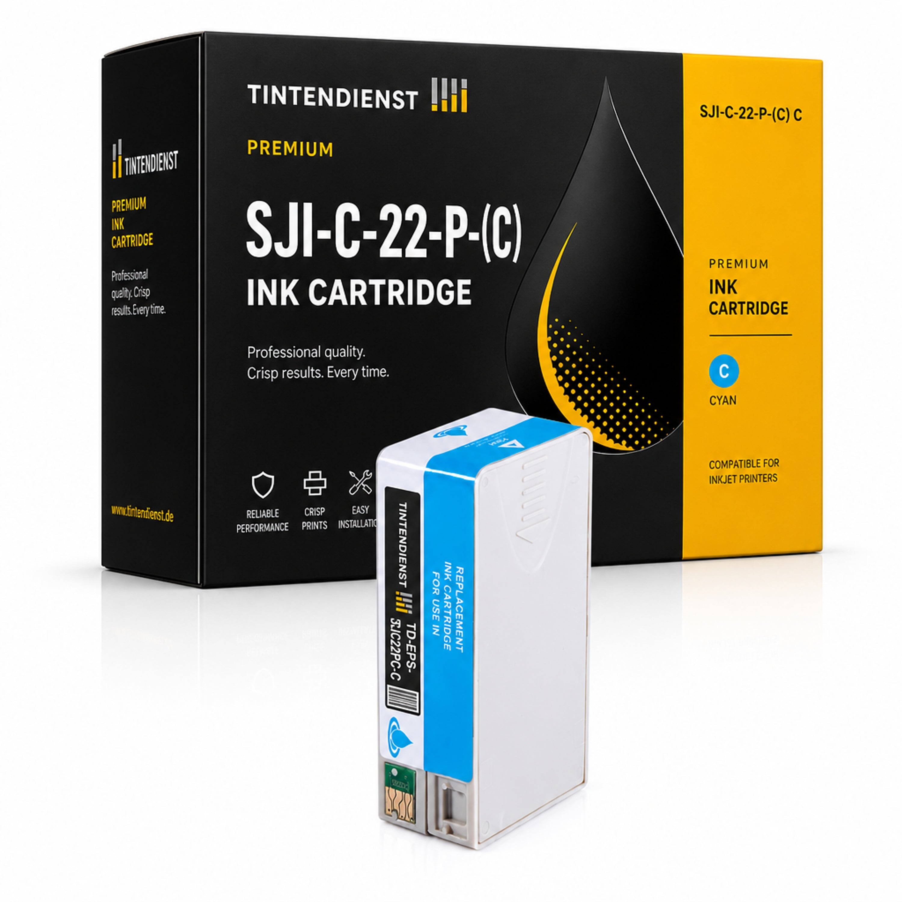 Druckerpatrone kompatibel zu Epson SJI-C-22-P-(C), cyan