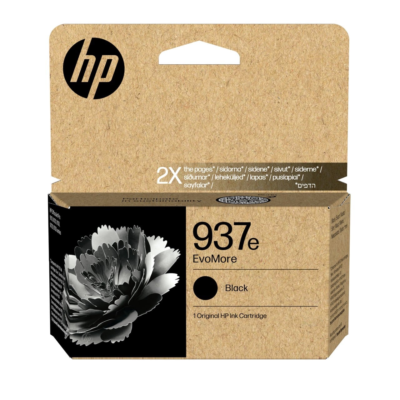 HP 937E Druckerpatrone (4S6W9NE) schwarz – Original HP