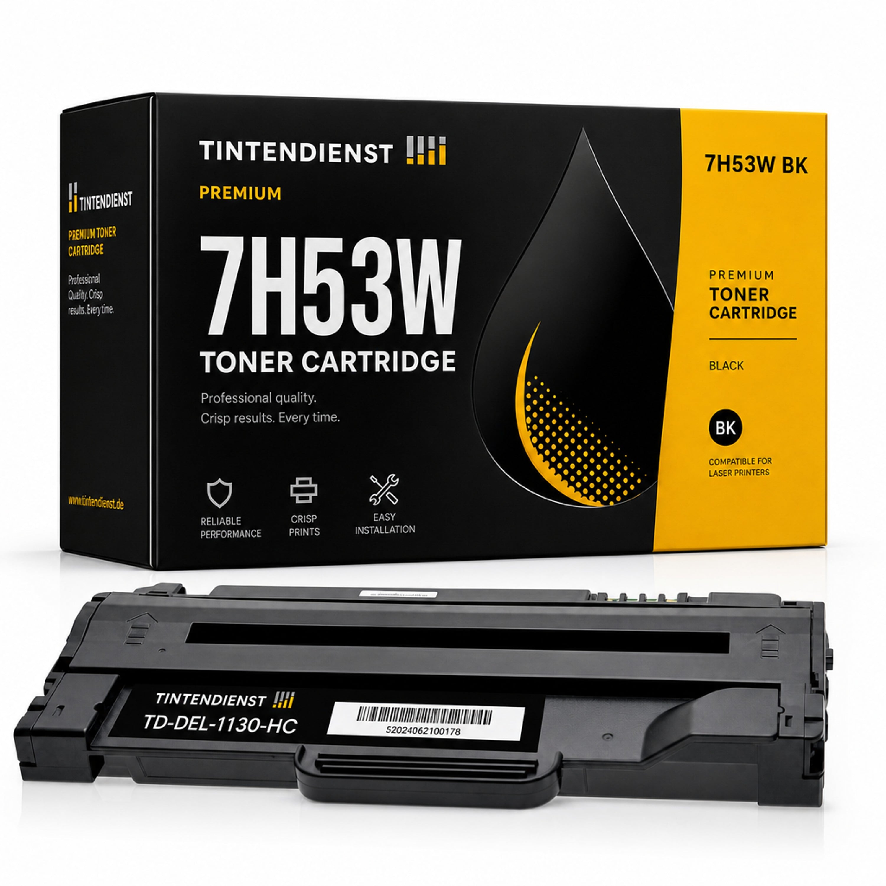 Toner kompatibel zu Dell 7H53W, schwarz