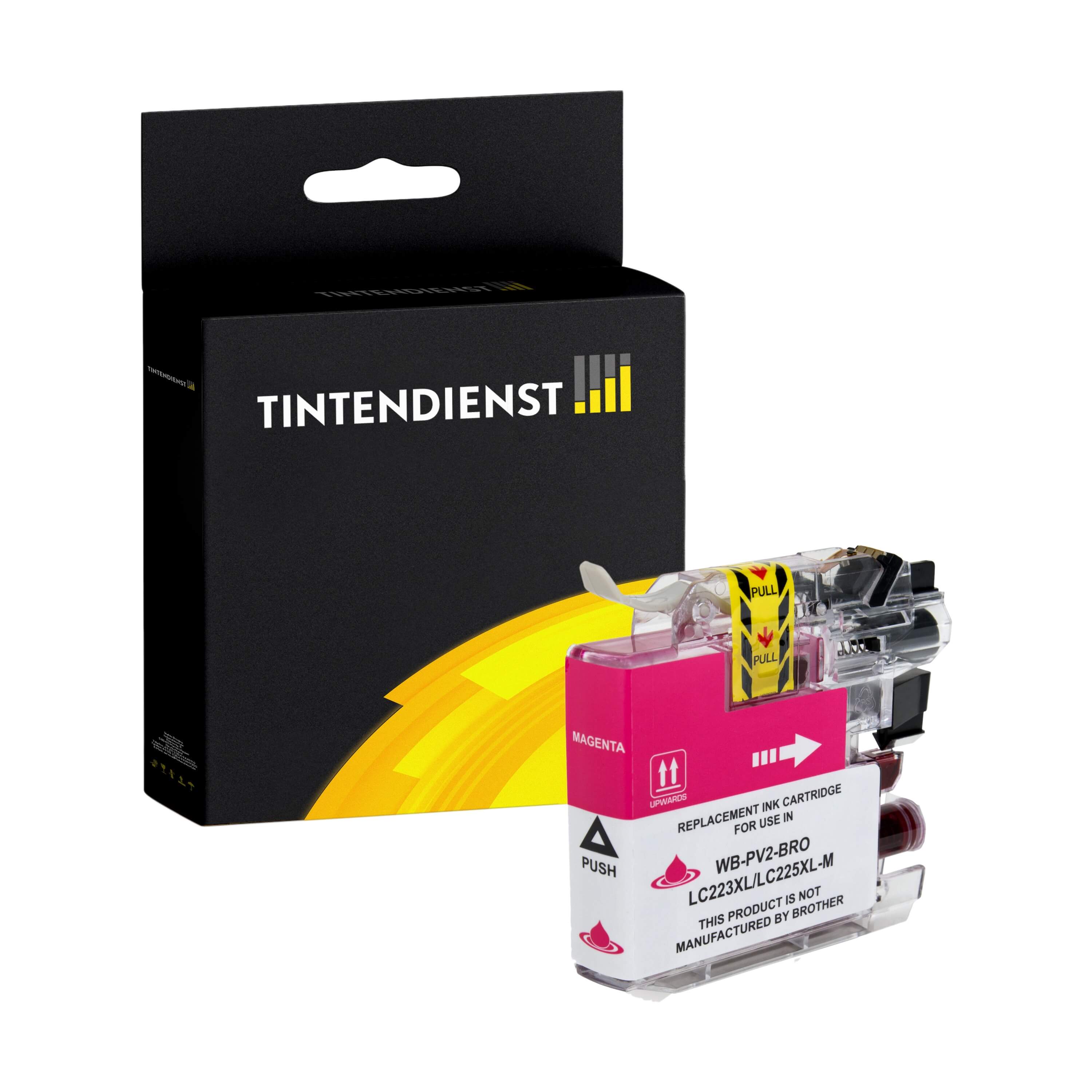 Tintendienst kompatibel für Brother Tintenpatrone LC-223M Magenta [XL Füllmenge]