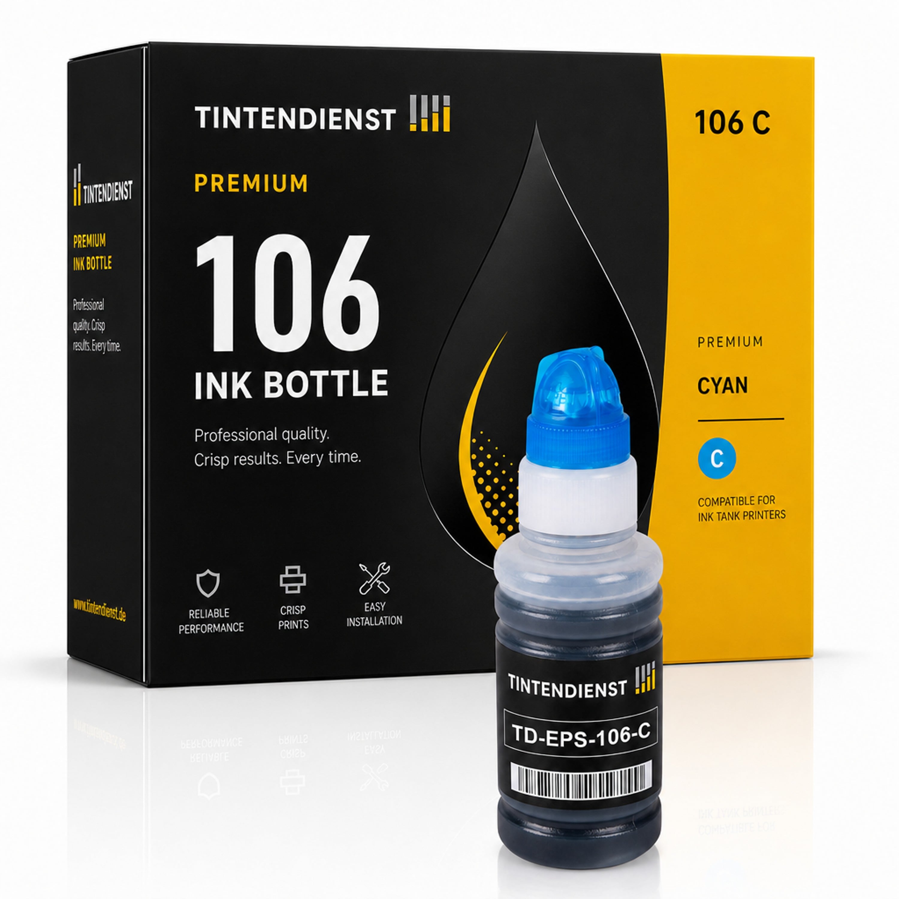 Tintentank kompatibel zu Epson 106, cyan