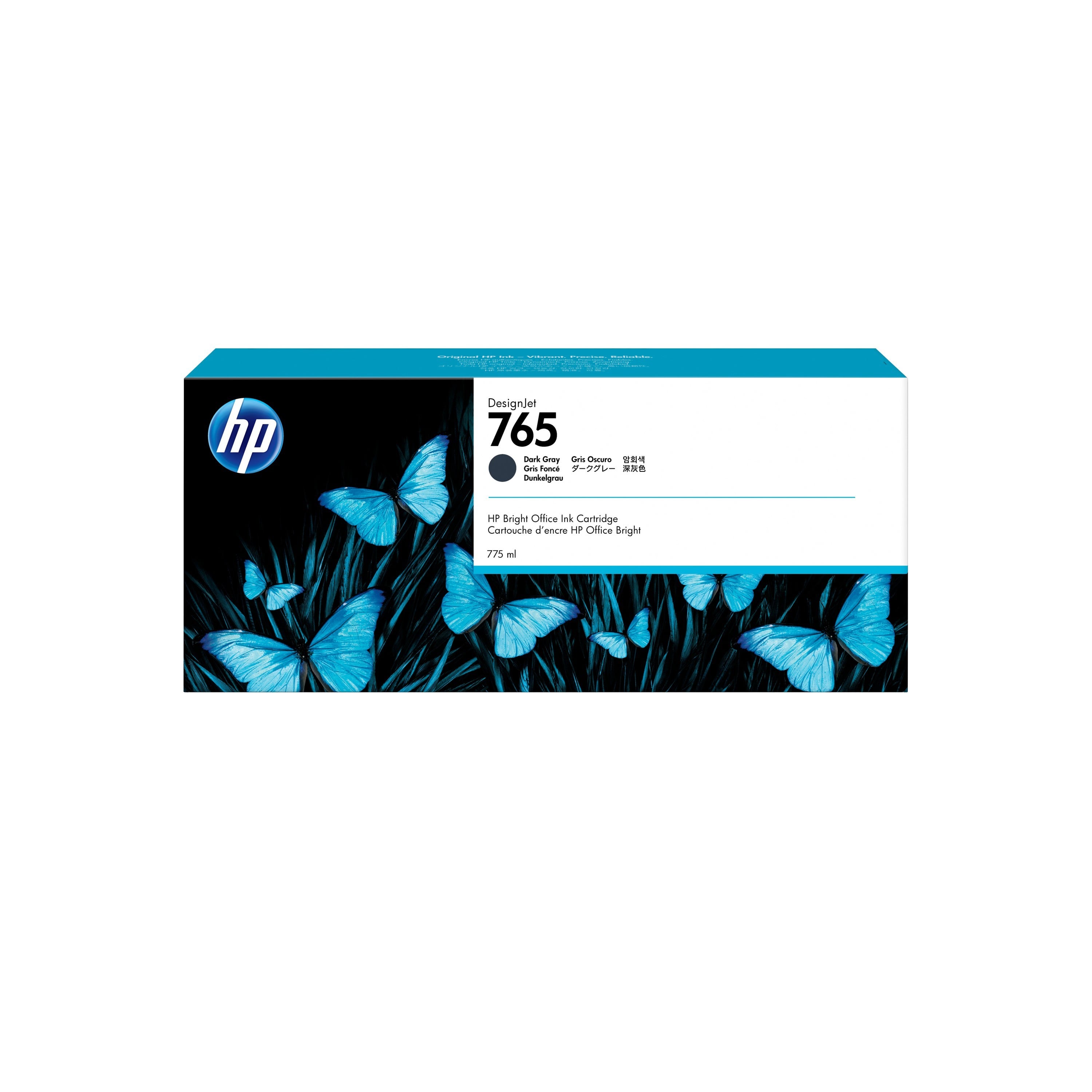 HP 765 Druckerpatrone (F9J54A) grau – Original HP