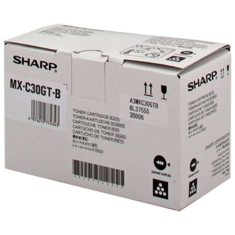 Original Sharp Toner MXC30GTB Black
