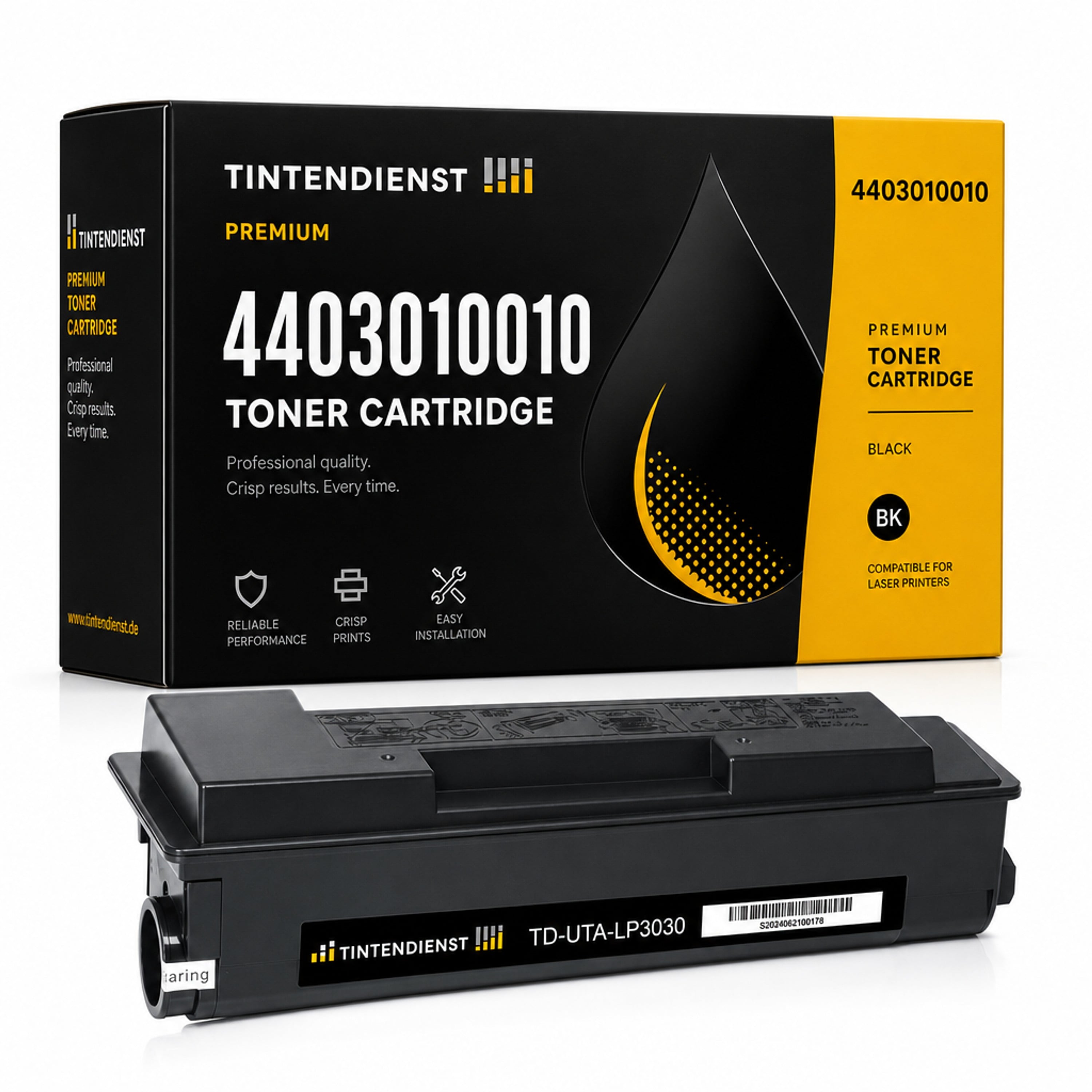 Toner kompatibel zu Utax 4403010010, schwarz
