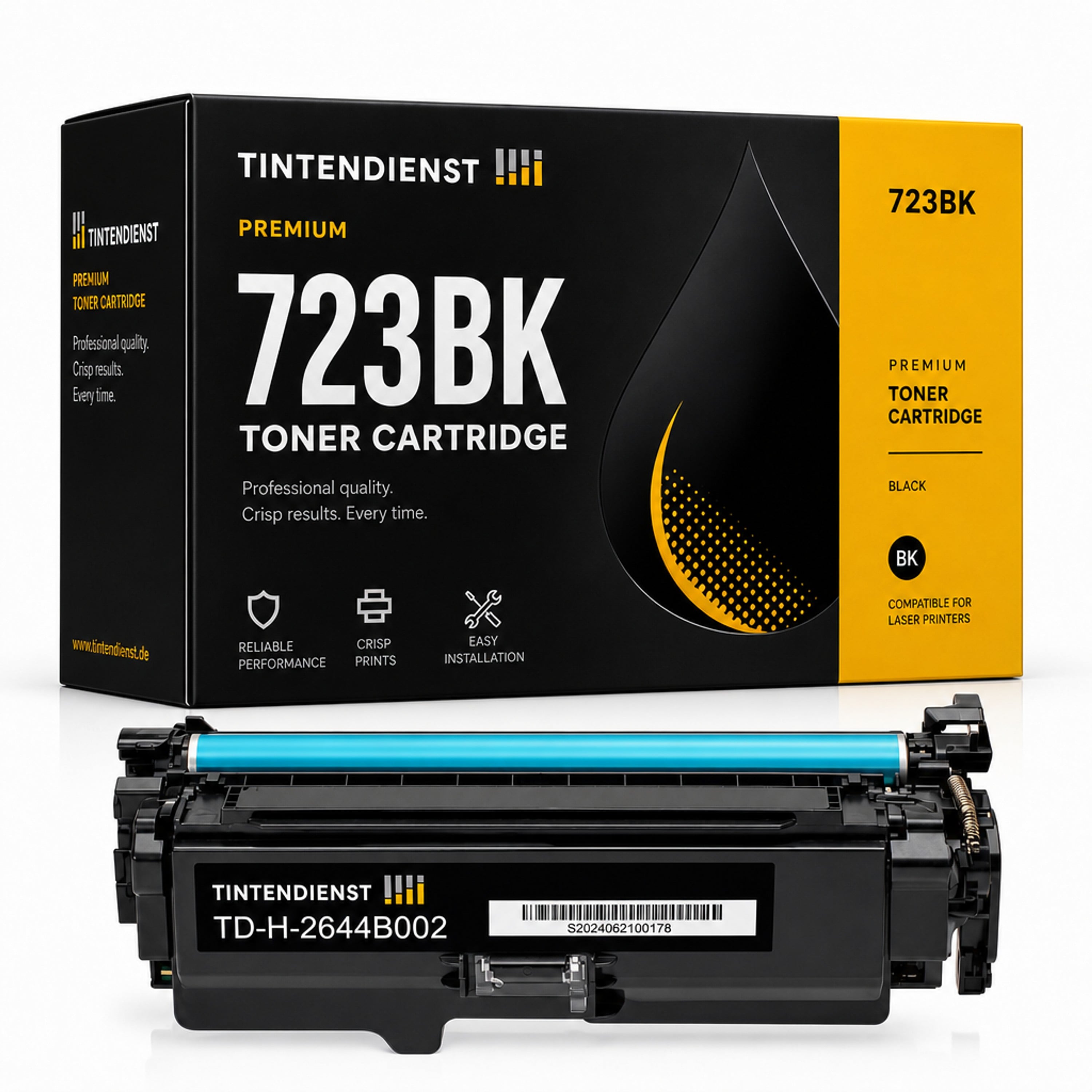 Toner kompatibel zu Canon 723BK, schwarz