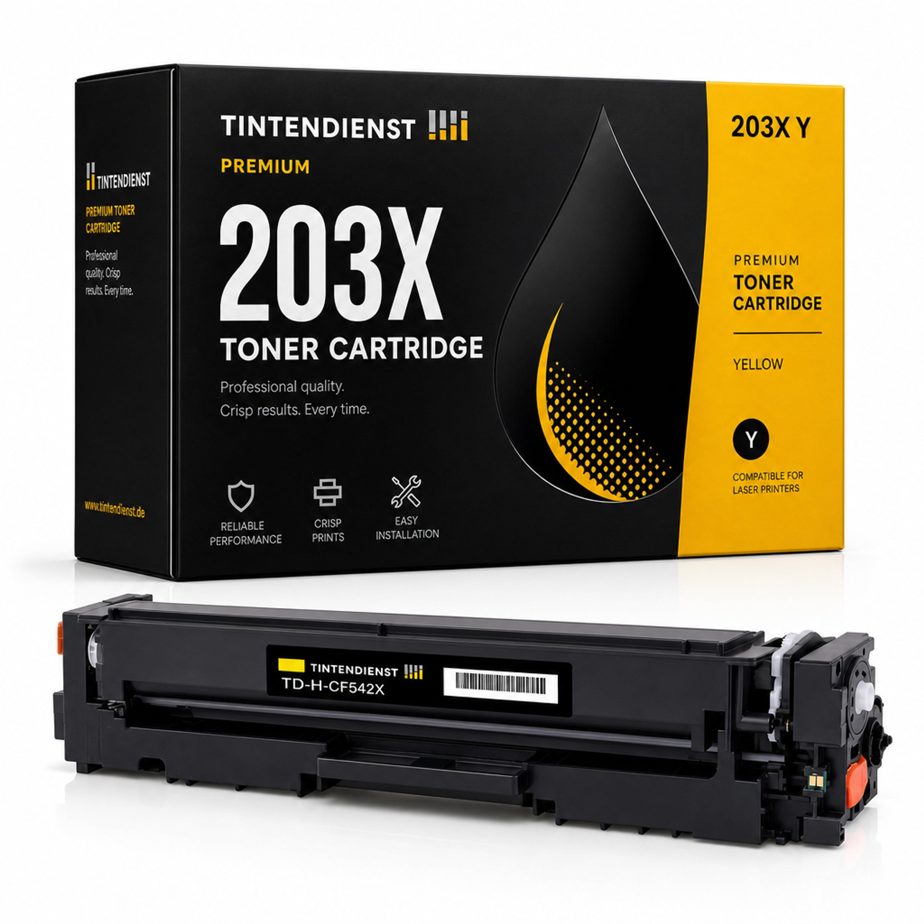 Toner kompatibel zu HP 203X, gelb