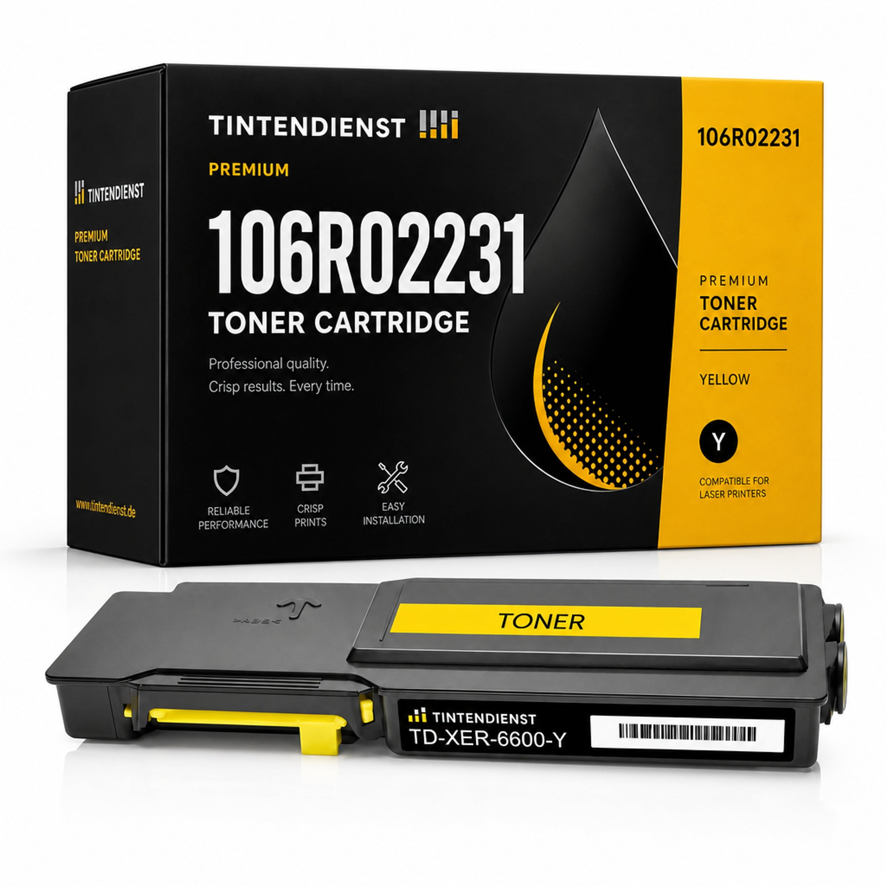 Toner kompatibel zu Xerox 106R02231, gelb