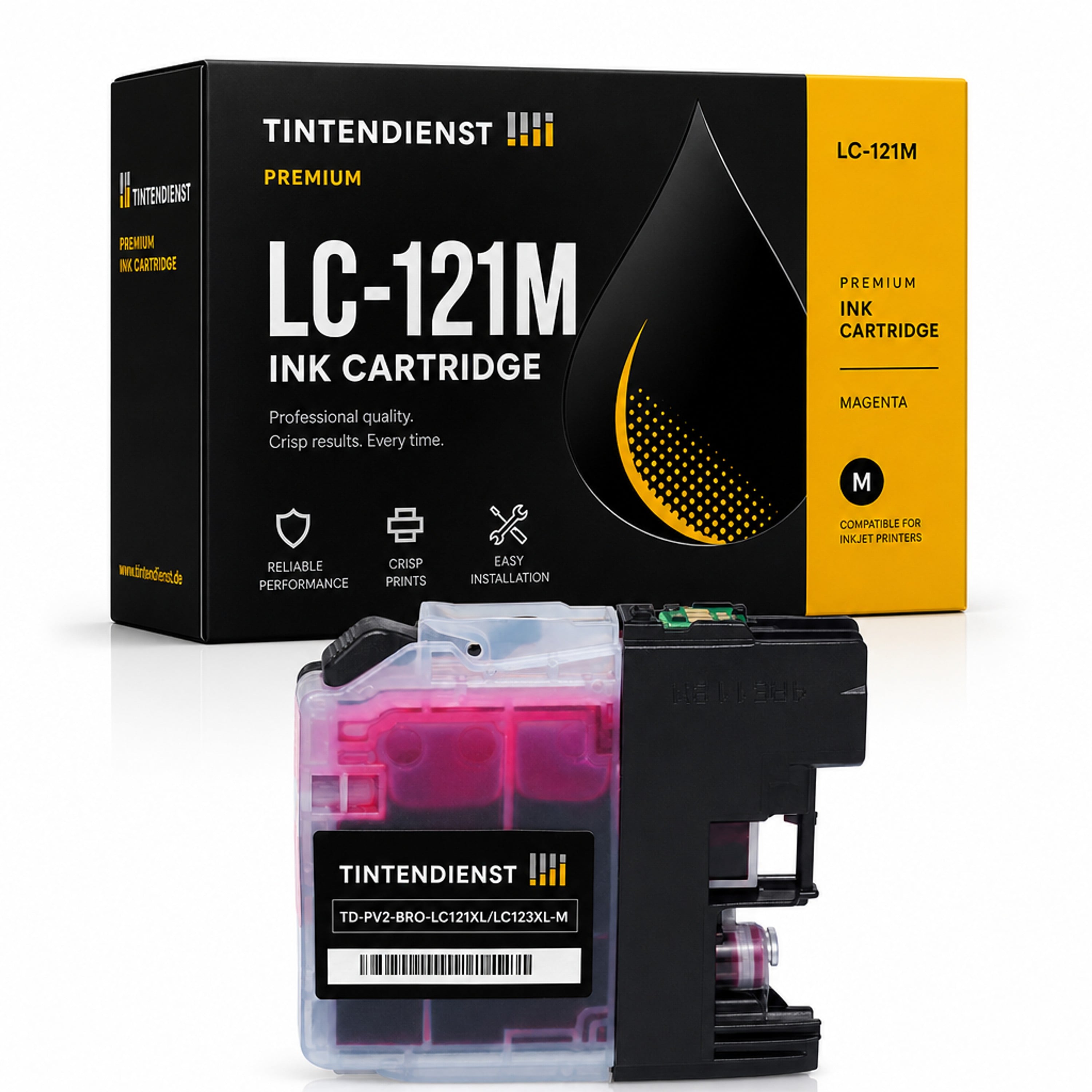 Druckerpatrone kompatibel zu Brother LC-121M, magenta