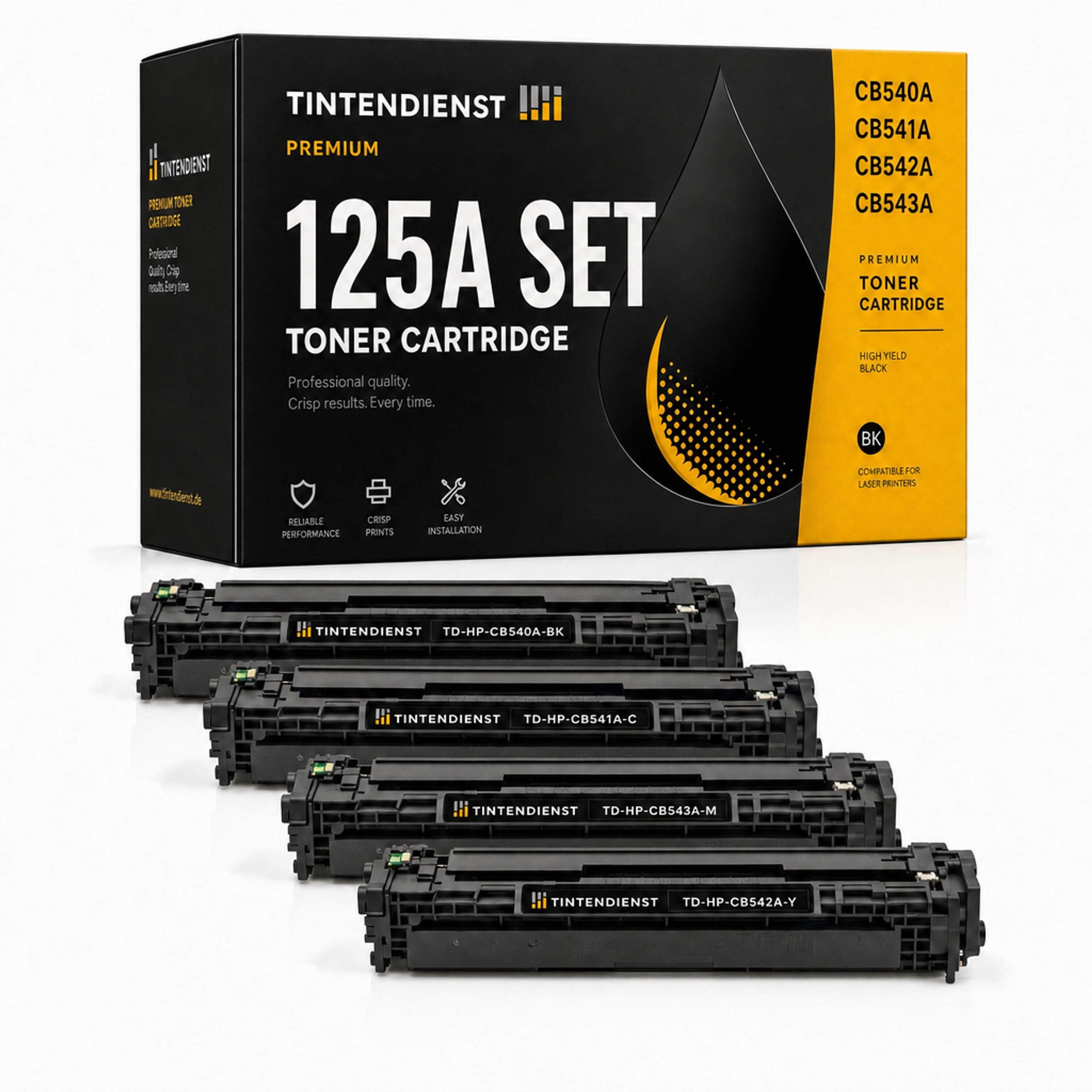 Set kompatibel zu HP 1980B002, 4 Toner