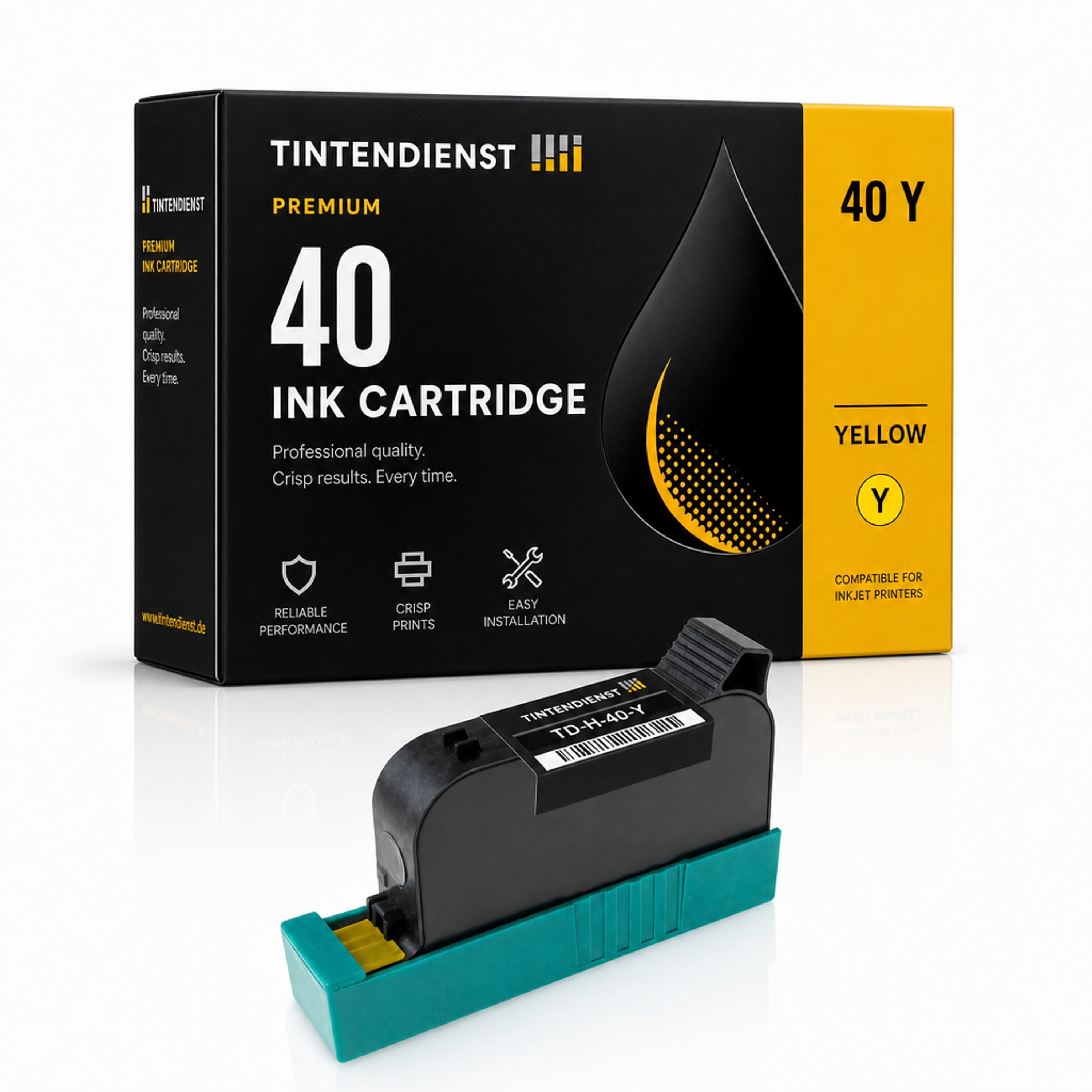 Druckerpatrone kompatibel zu HP 40, gelb