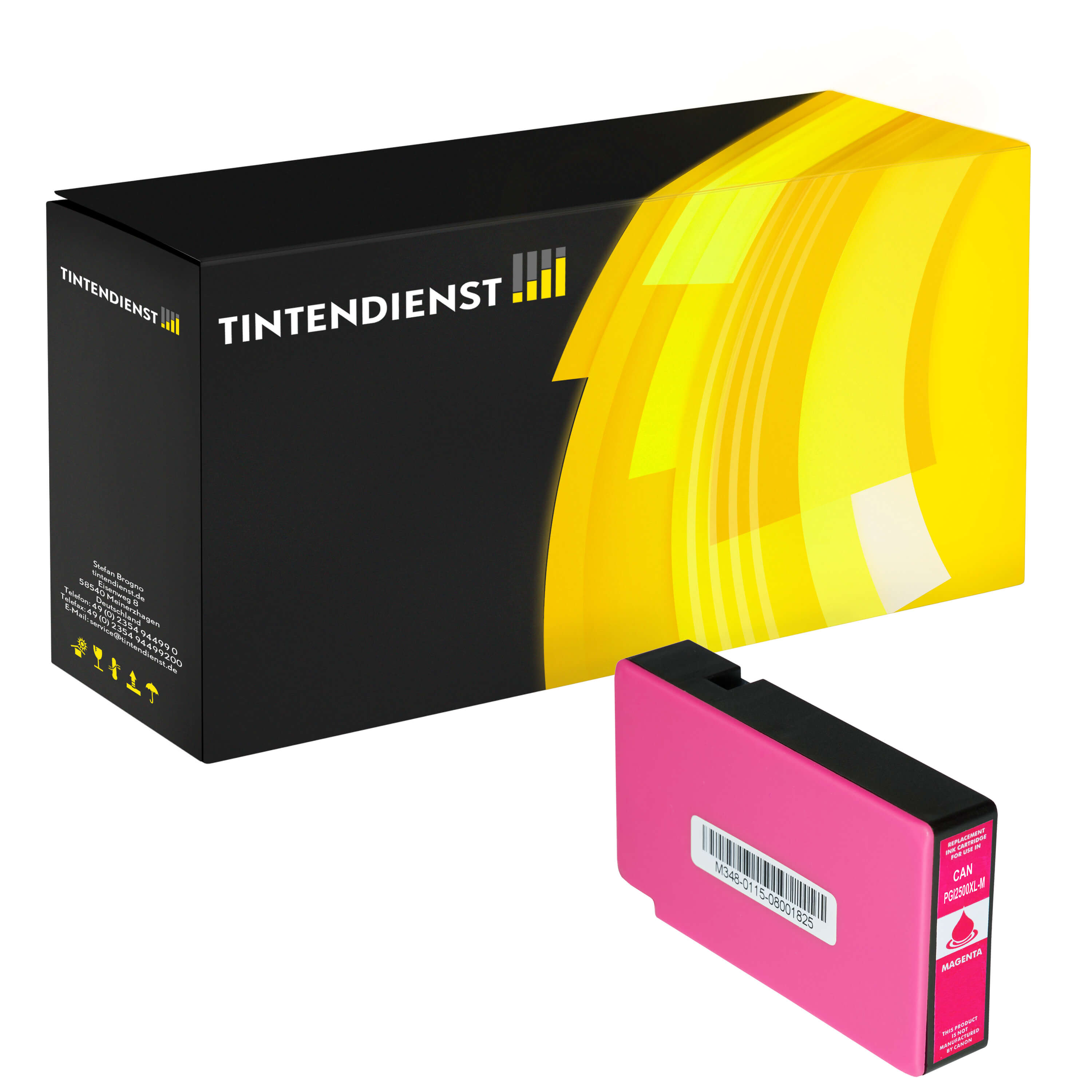 Tintendienst kompatibel für Canon Tintenpatrone 9266B001 / PGI-2500XLM Magenta