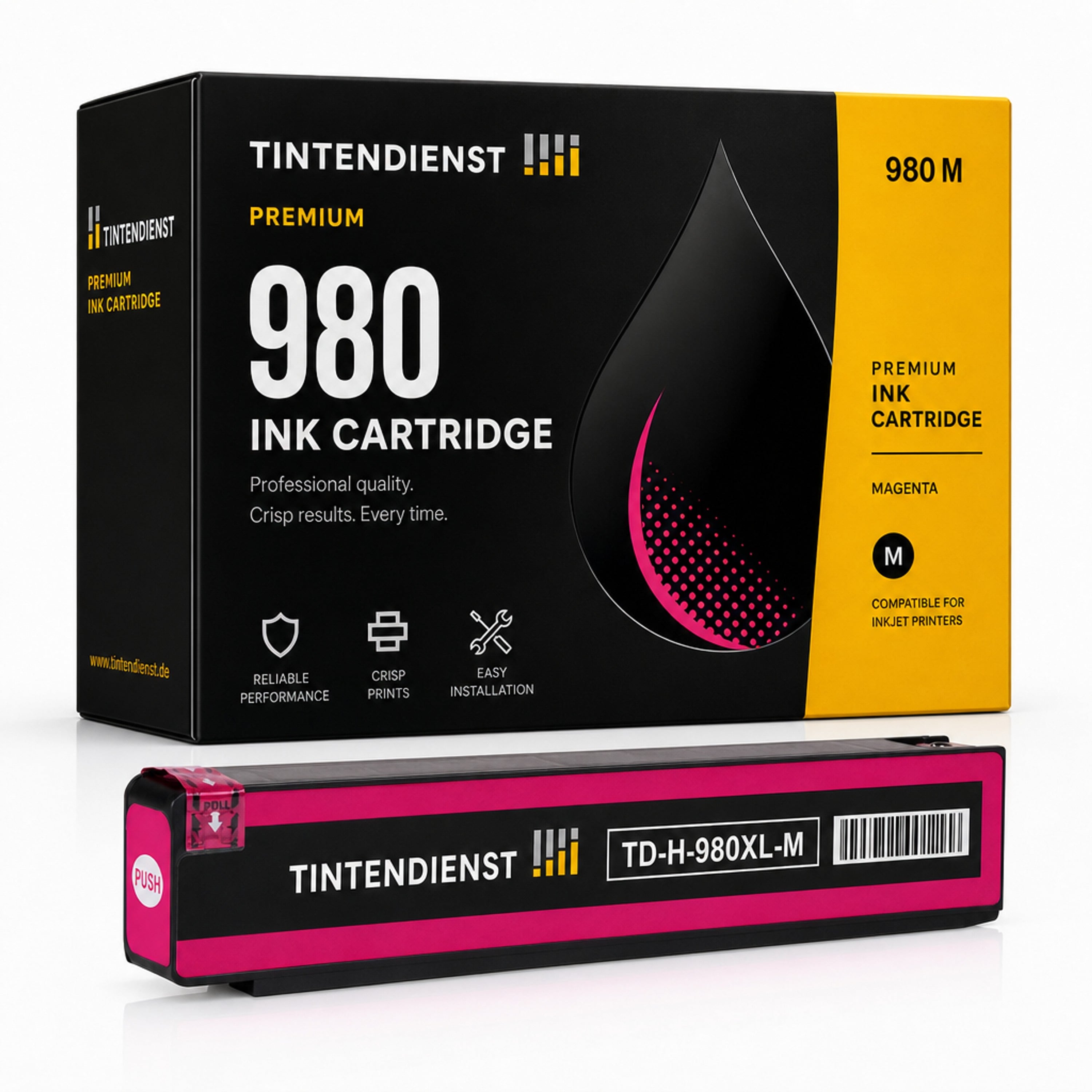 Druckerpatrone kompatibel zu HP 980, magenta