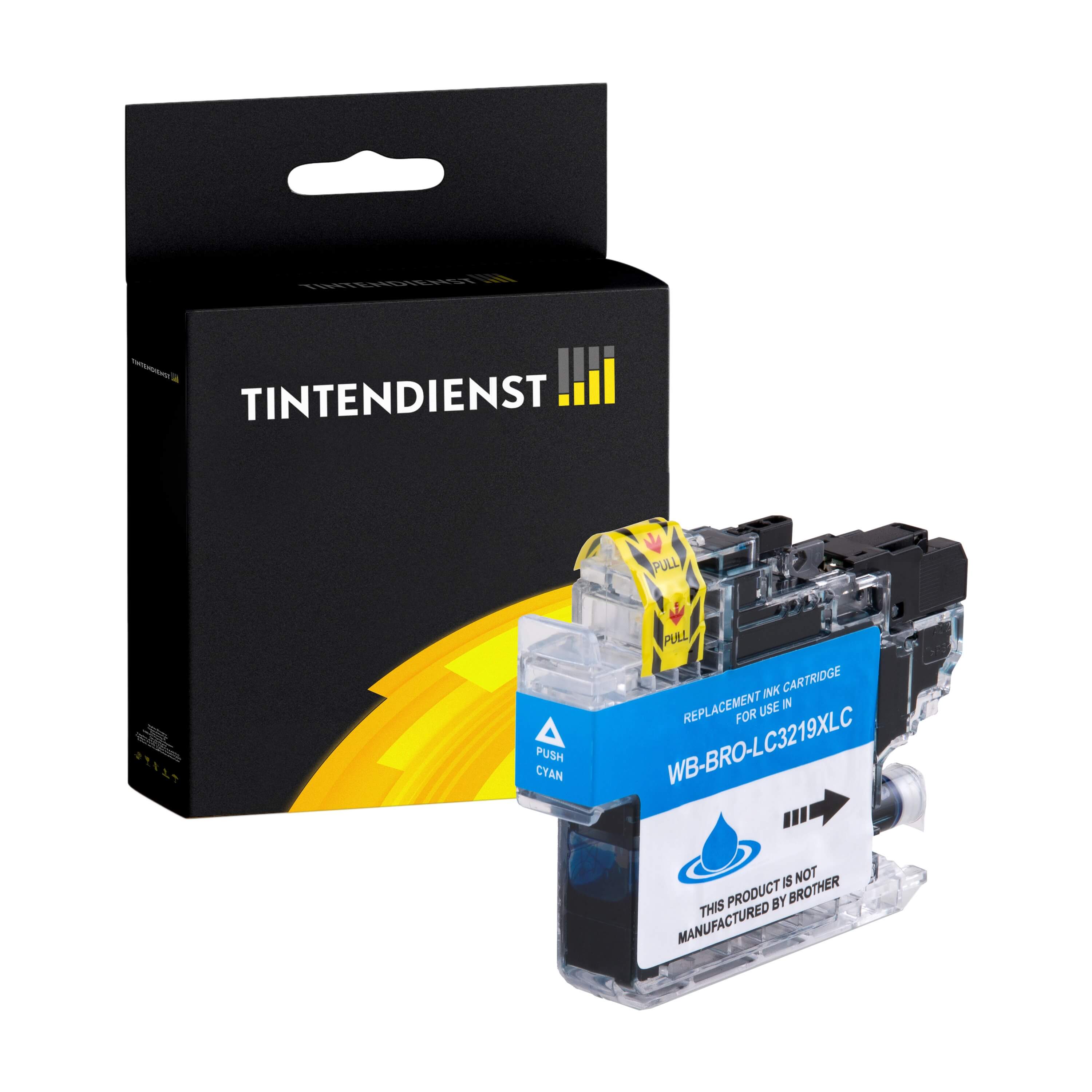 Tintendienst kompatibel für Brother Tintenpatrone LC-3219XLC Cyan [XL Füllmenge]