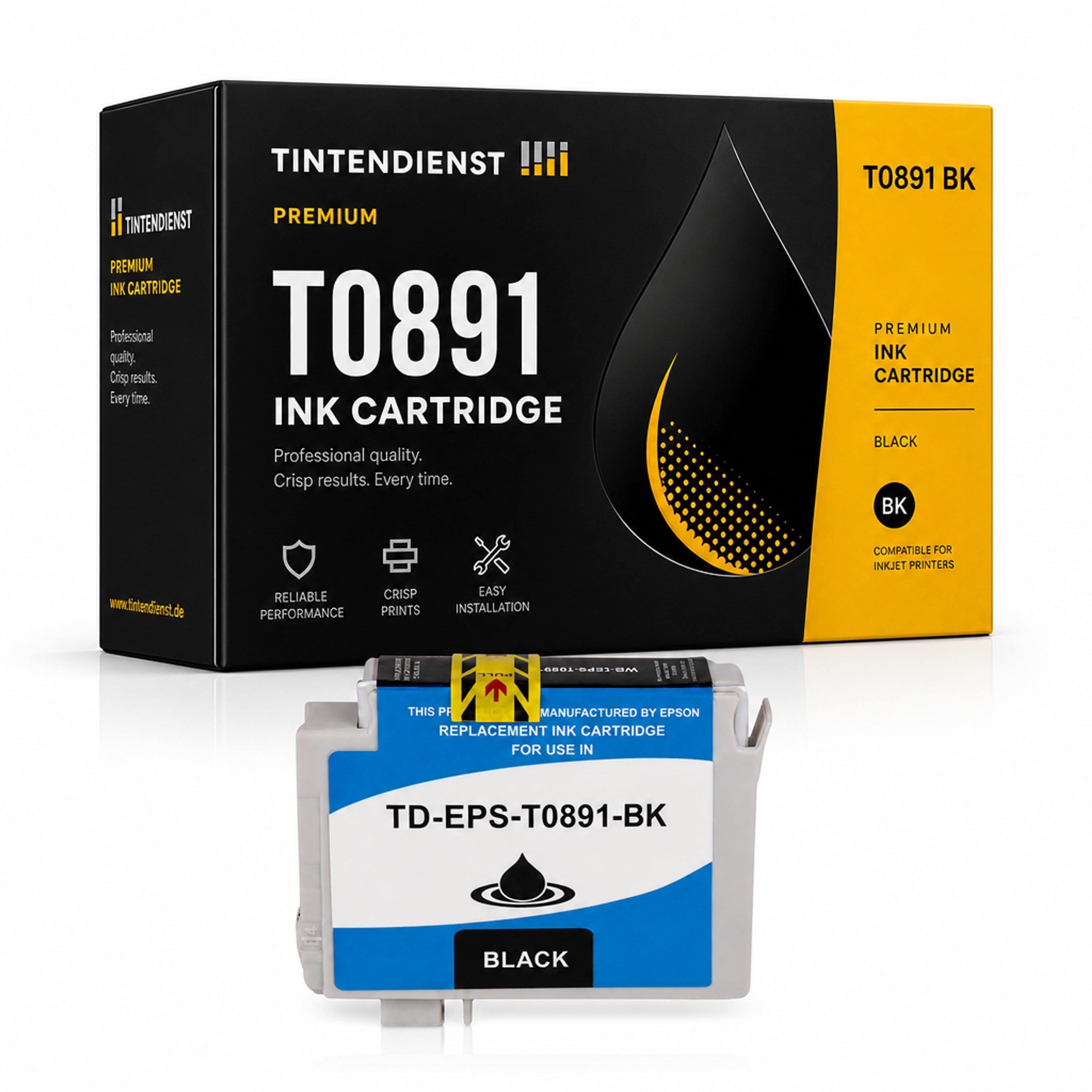 Druckerpatrone kompatibel zu Epson T0891, schwarz