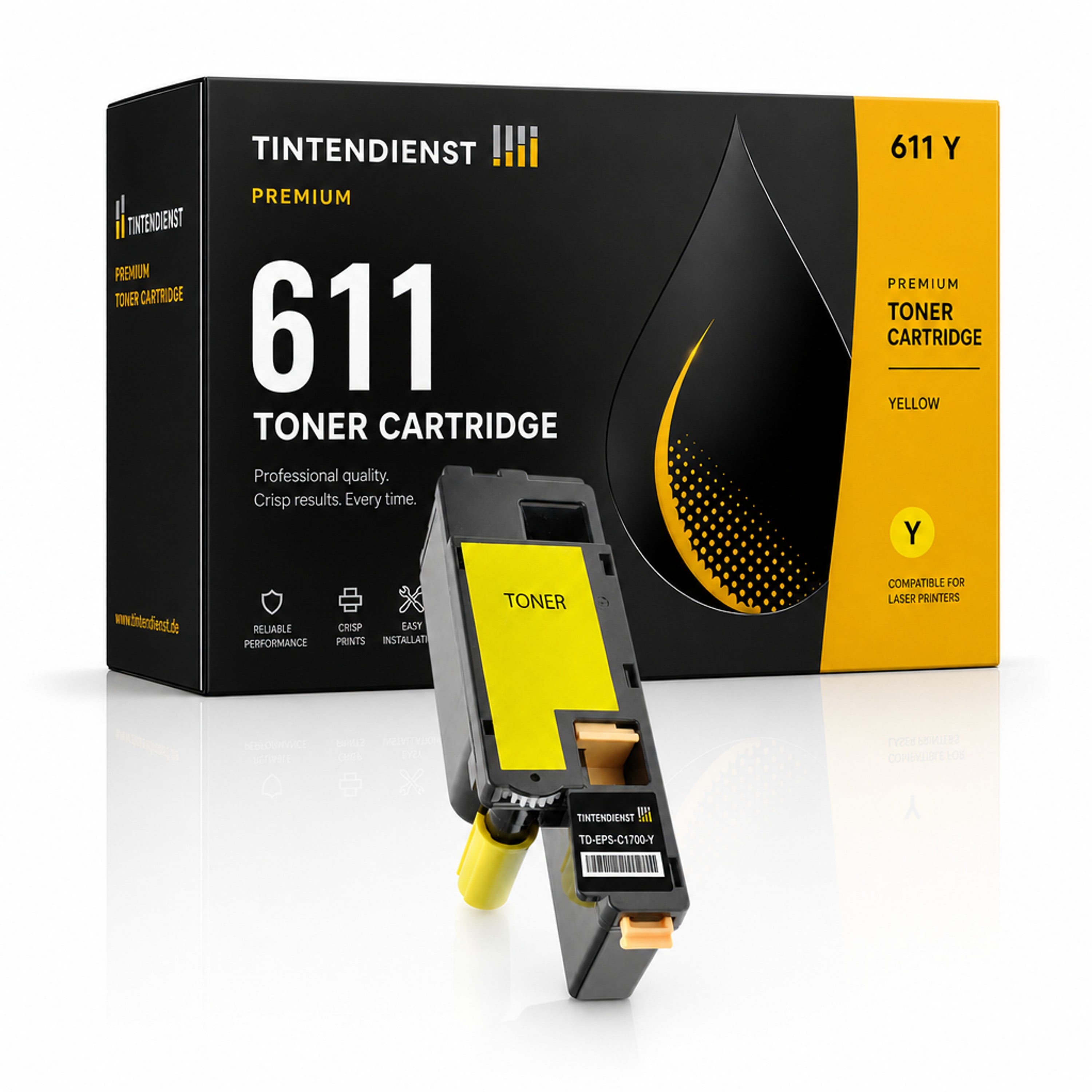 Toner kompatibel zu Epson 611, gelb
